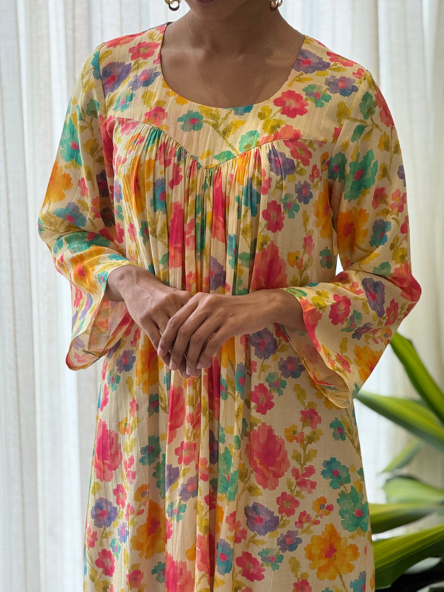 ZU25X353-MUSLIN SILK PRINTED