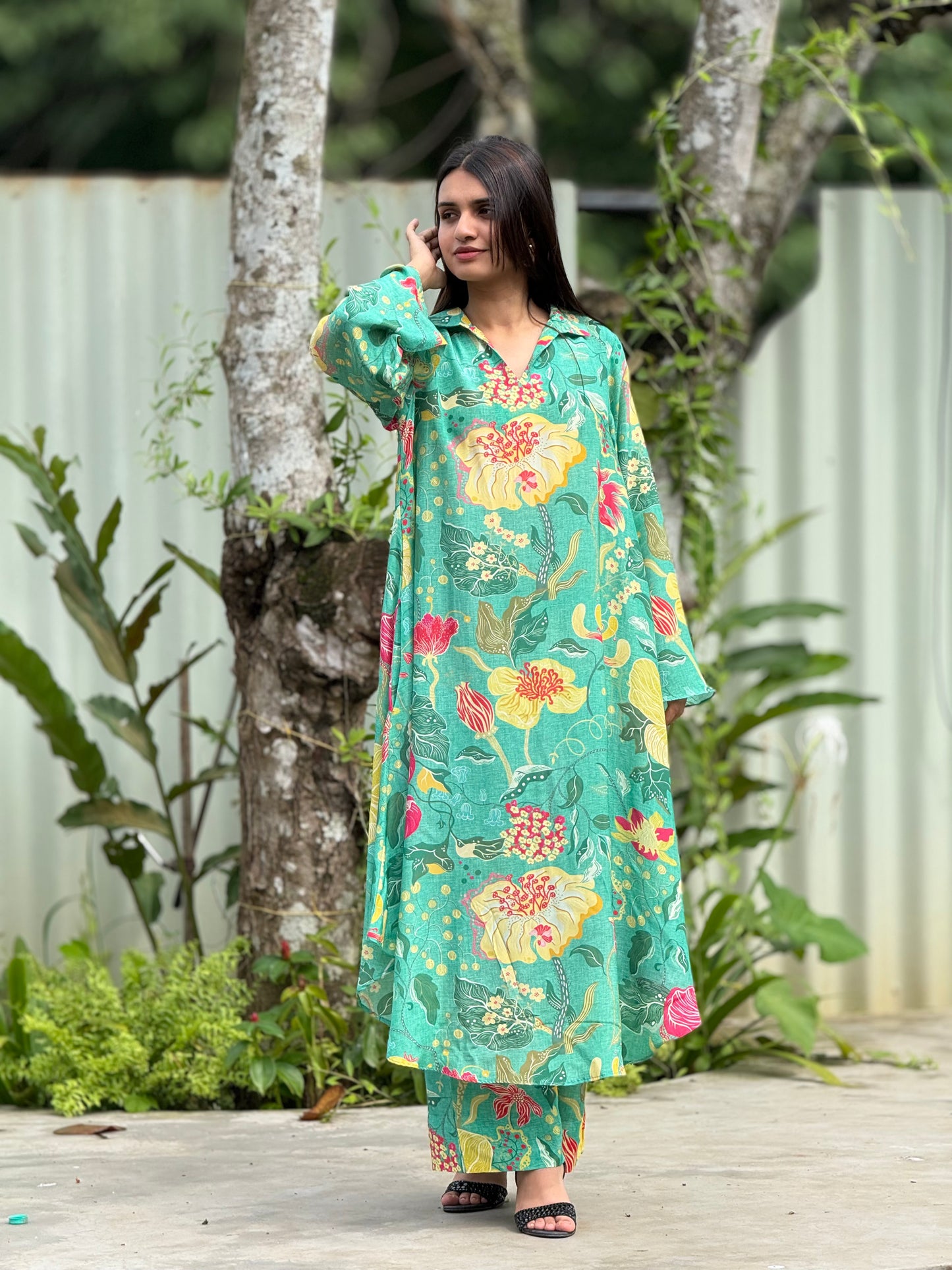 ZU25X397-CRAPE SILK PRINTED