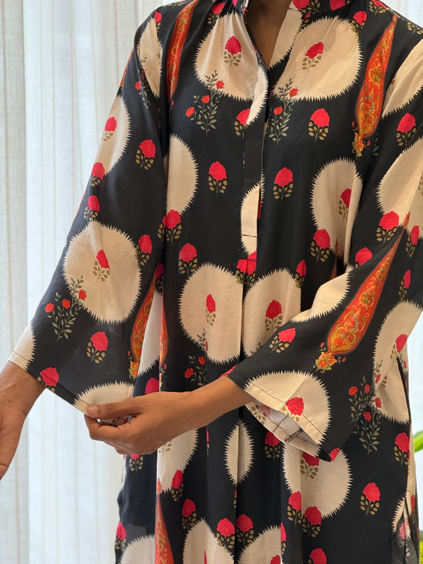 ZU25X354-MUSLIN SILK PRINTED