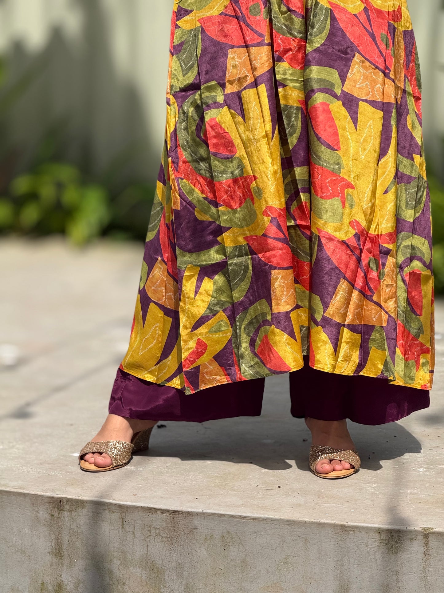ZU25X402-CRAPE SILK PRINTED