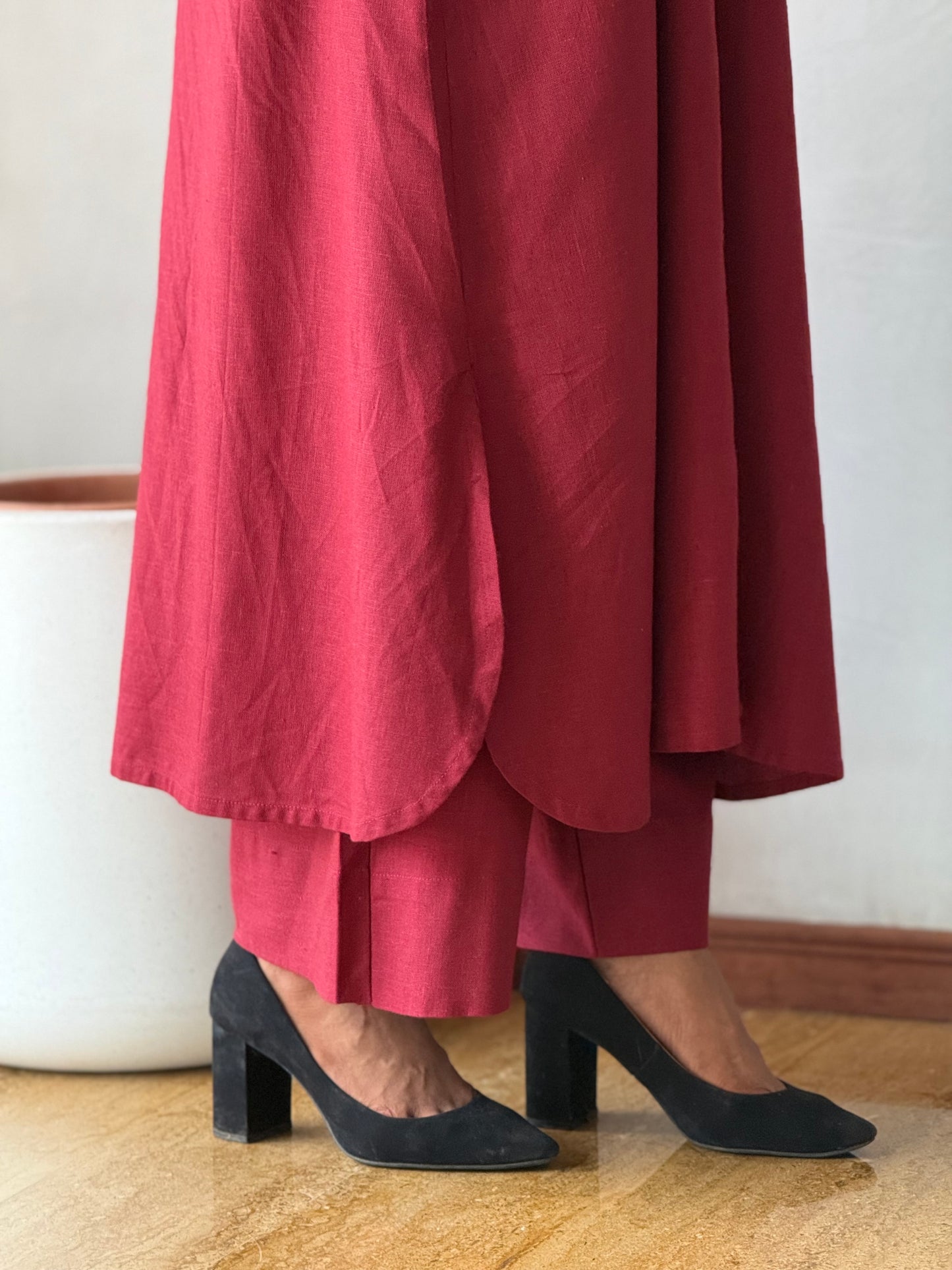 ZU25X370- LINEN KAFTAN