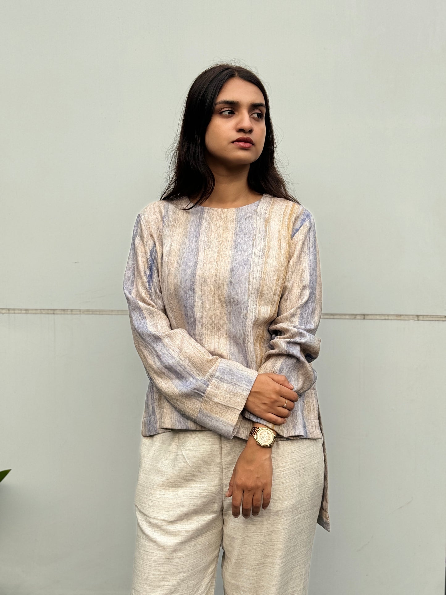 ZU25X065-TWILL LINEN SHORT