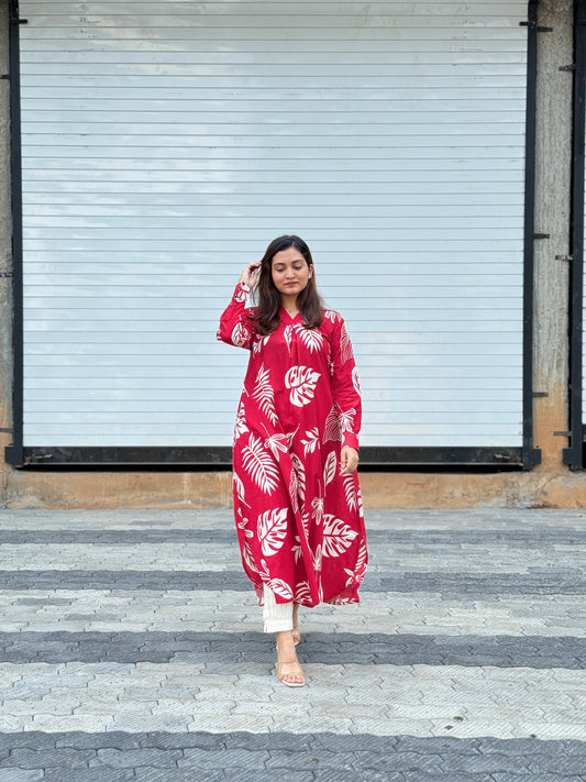 ZU25X098- CHILLY RED TOP