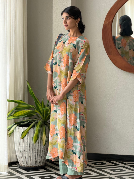 ZU25X352-CRAPE SILK PRINTED