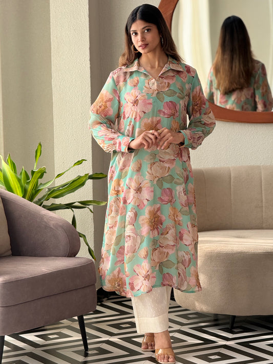 ZU25X304-CRAPE SILK PRINTED