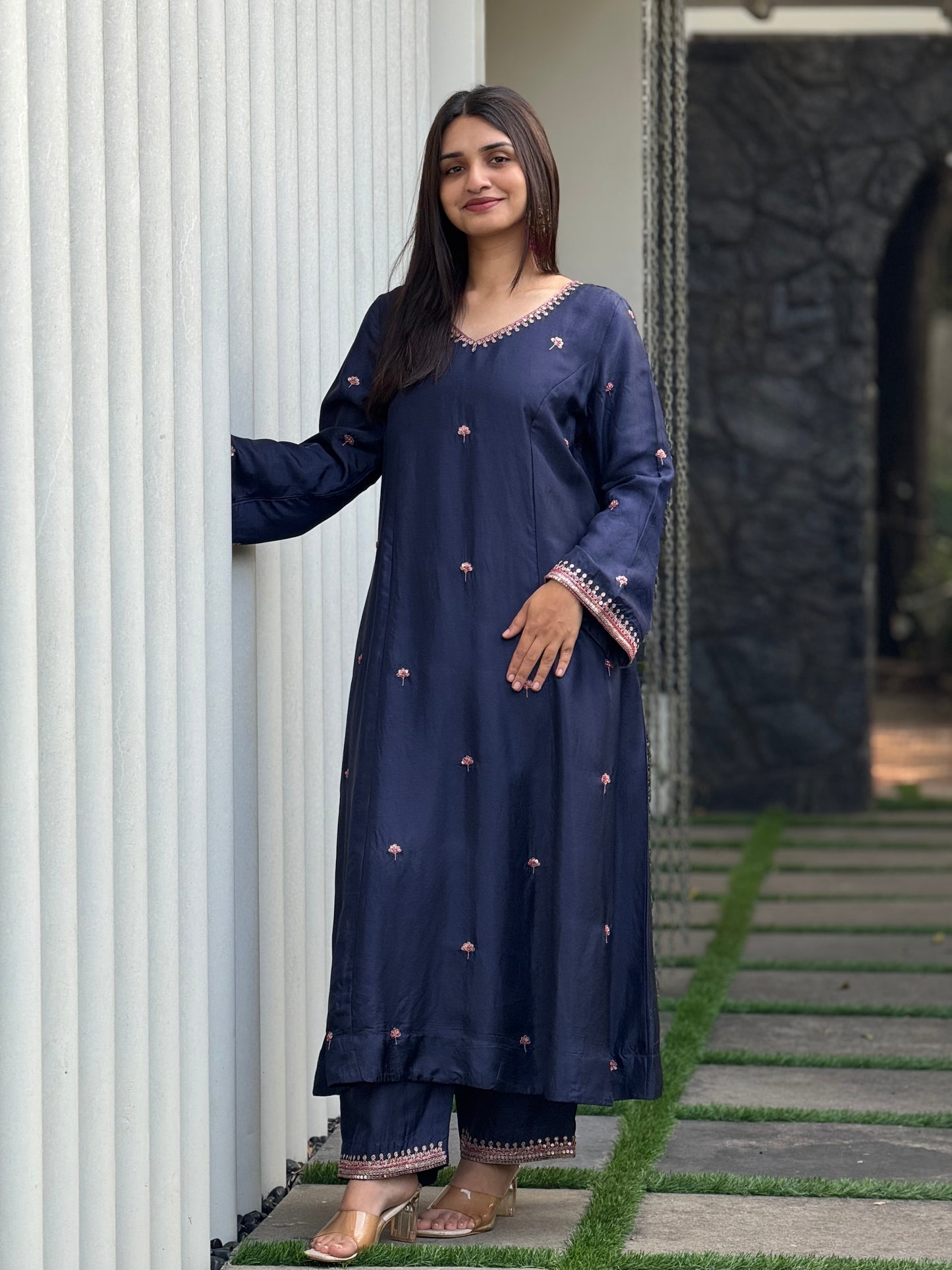 ZU25X263- MUSLIN PANEL NAVY