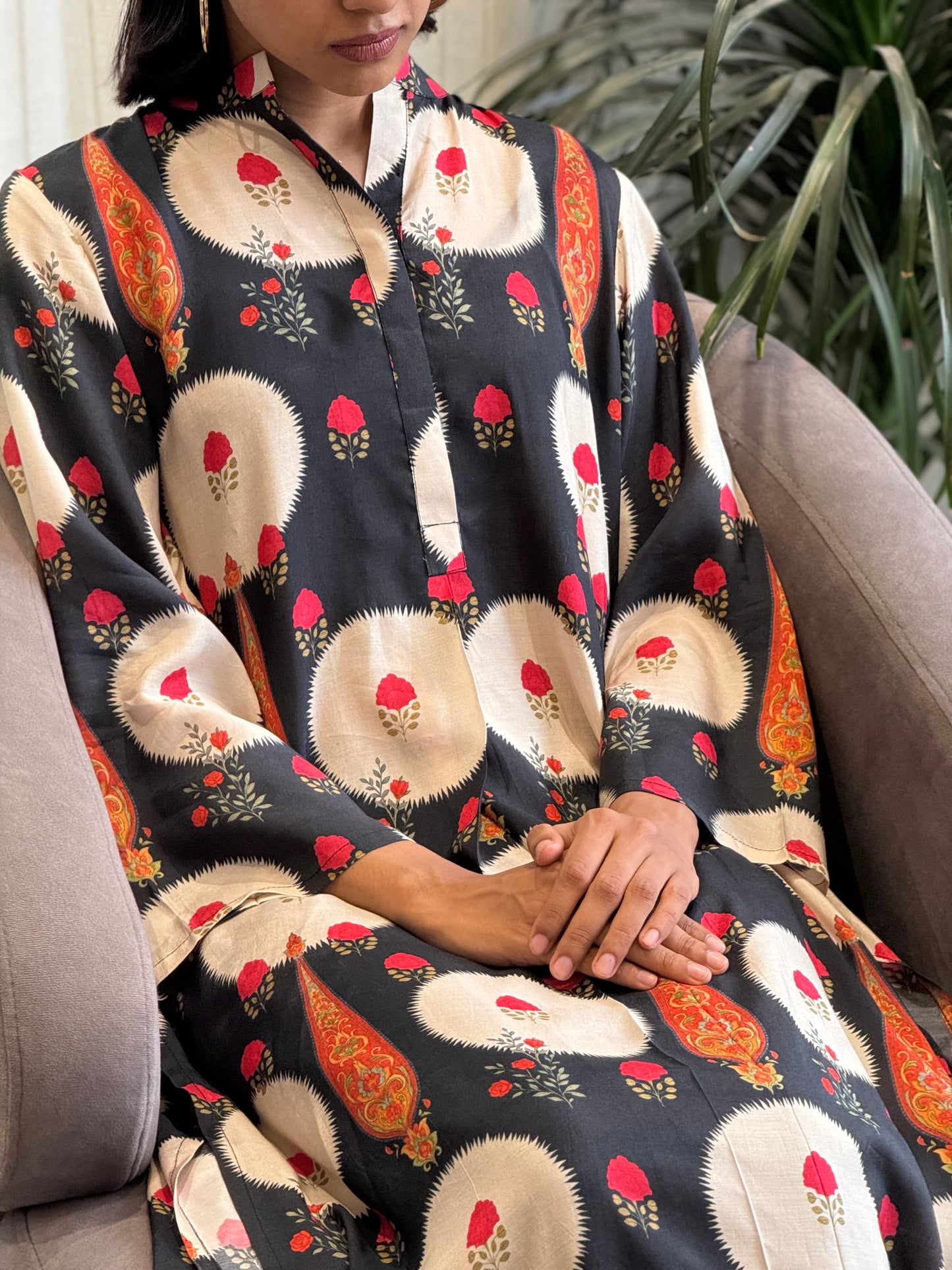 ZU25X354-MUSLIN SILK PRINTED