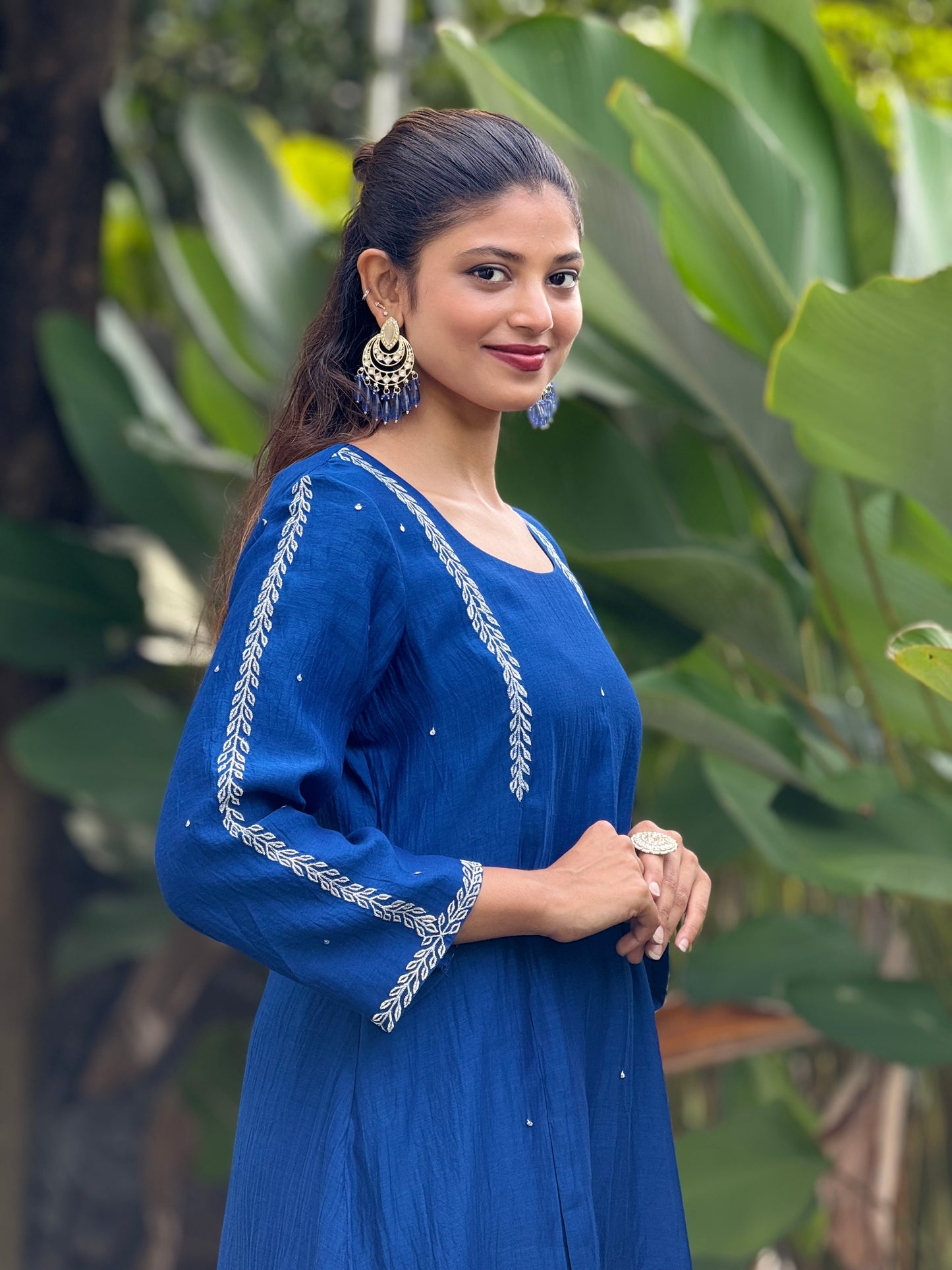 ZU25X240- ROYAL BLUE CHANDERY