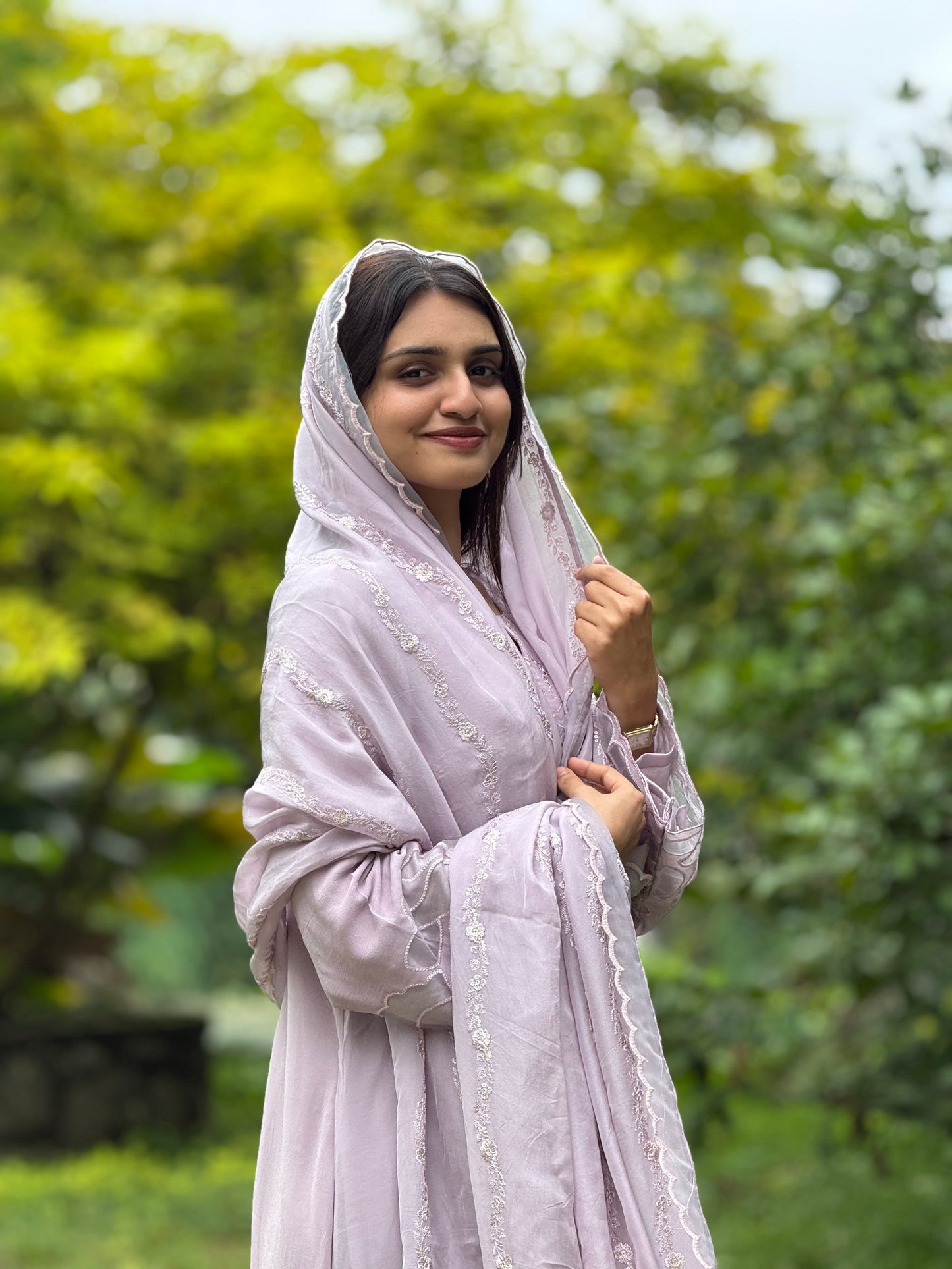 ZU25X388-LAVENDER GEORGETTE