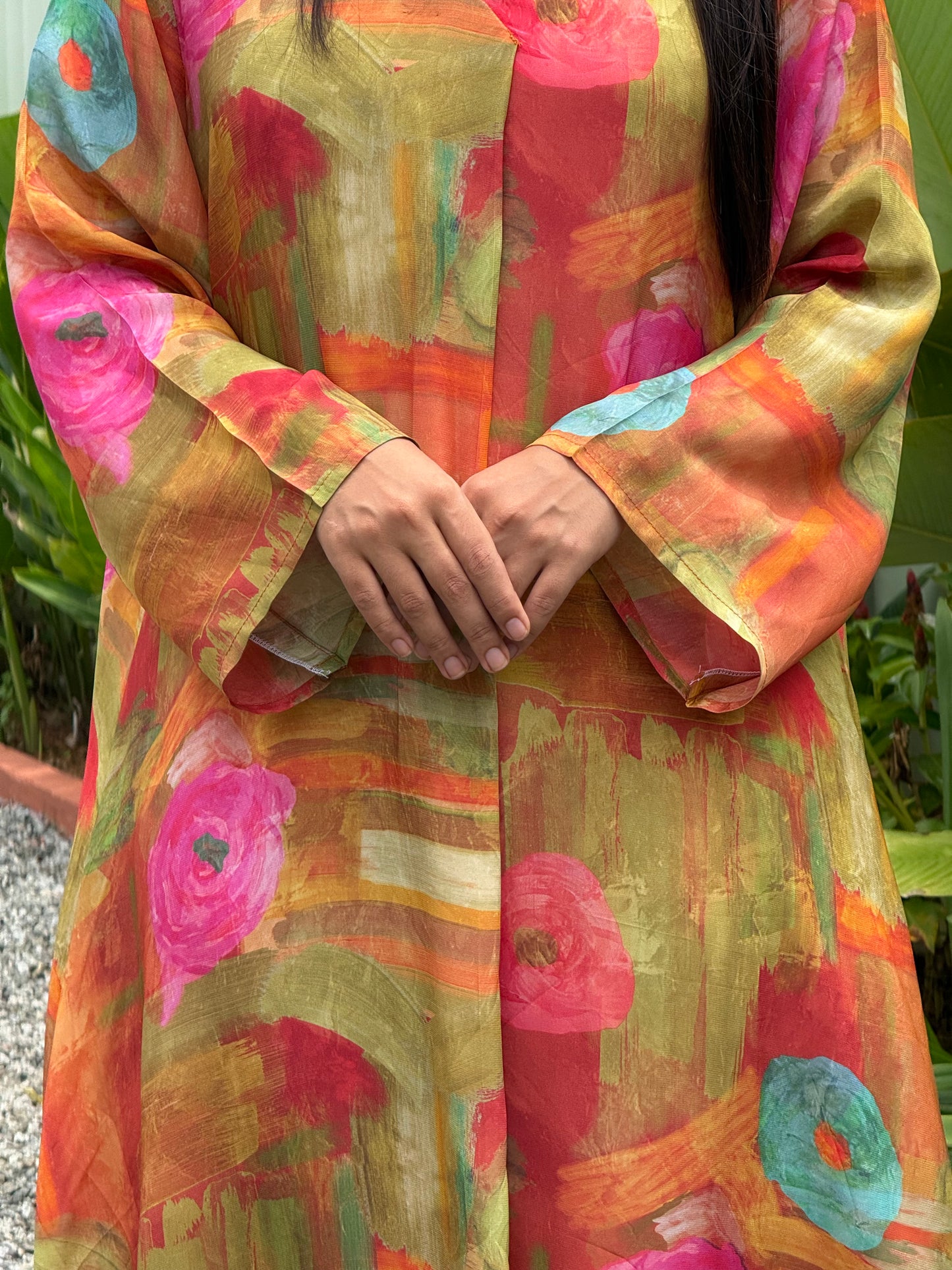 ZU25X396-CRAPE SILK PRINTED