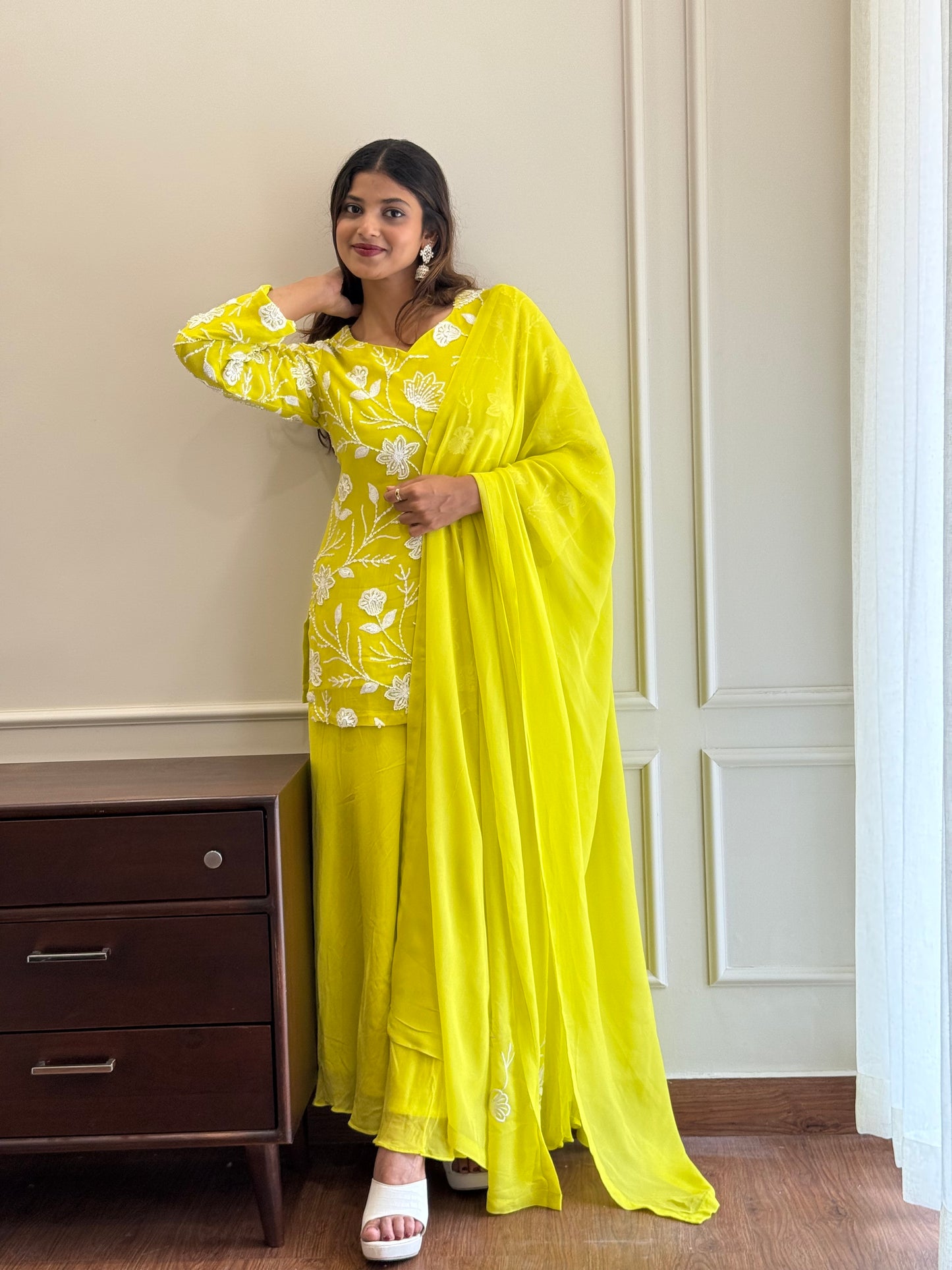 ZU25X235- NEON FLAIRED PLAZO