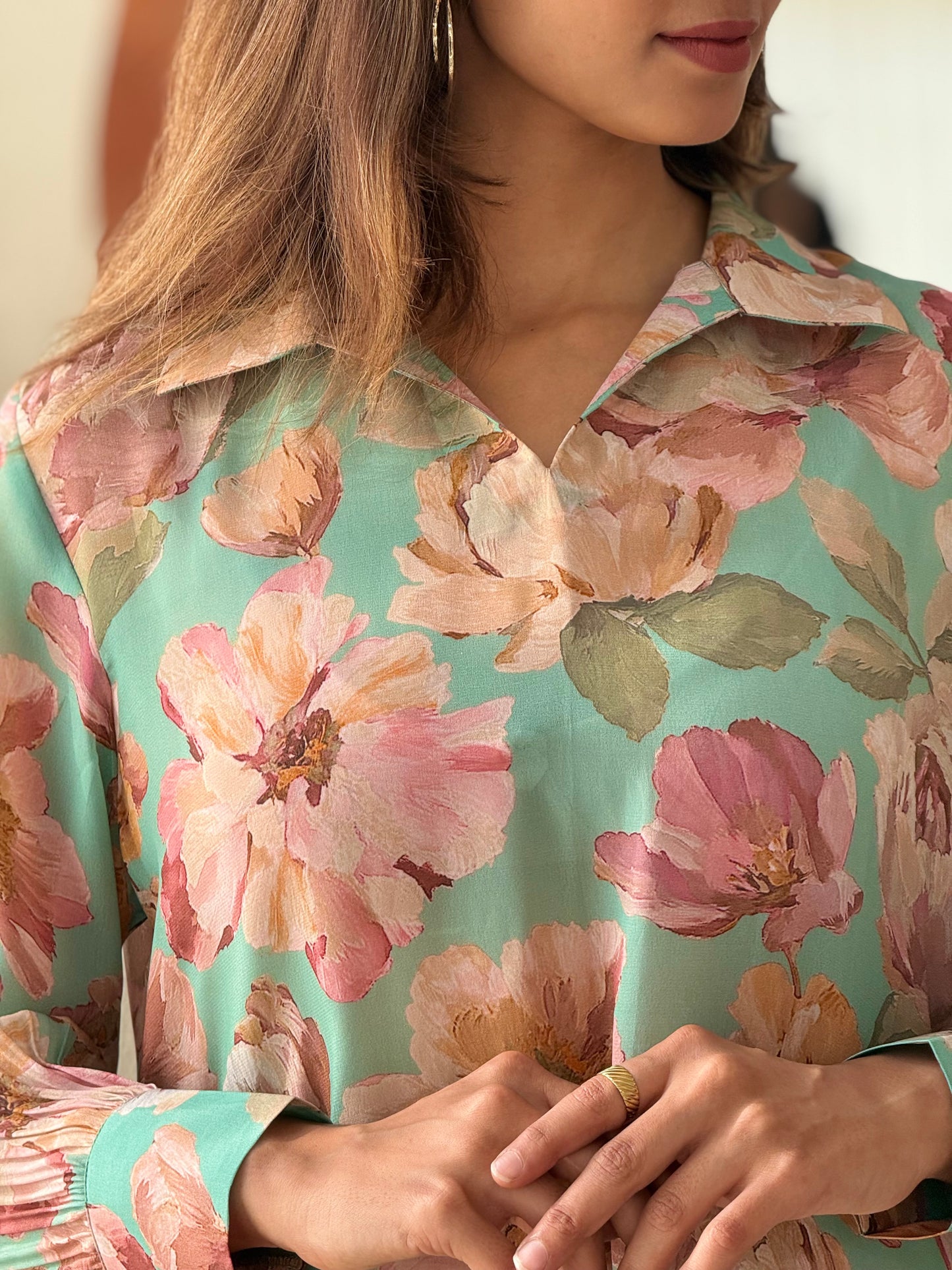 ZU25X304-CRAPE SILK PRINTED