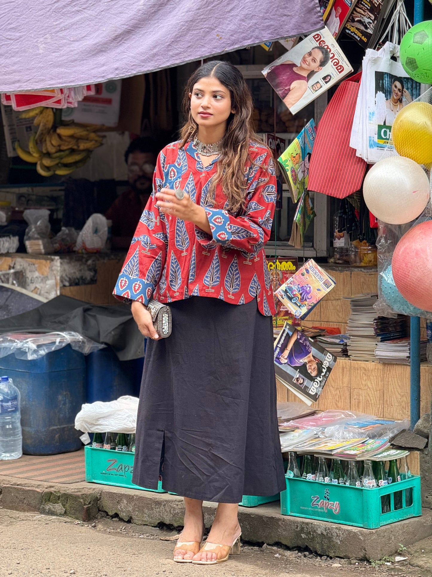 ZU25X248- SKIRT PRINTED