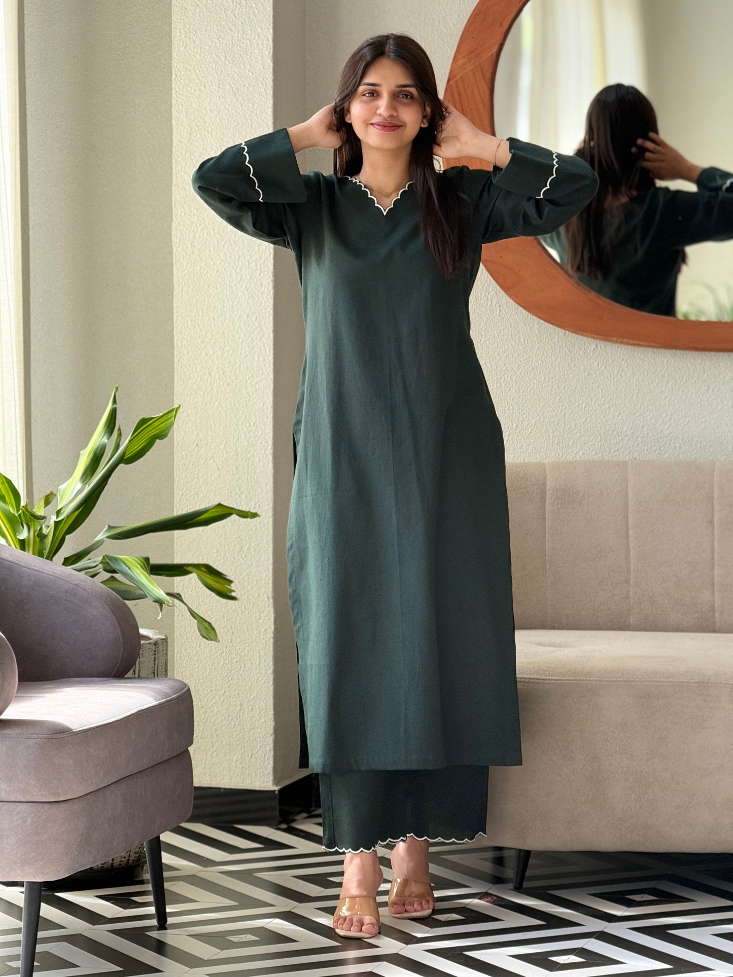 ZU25X276- BOTTLE GREEN FLEX