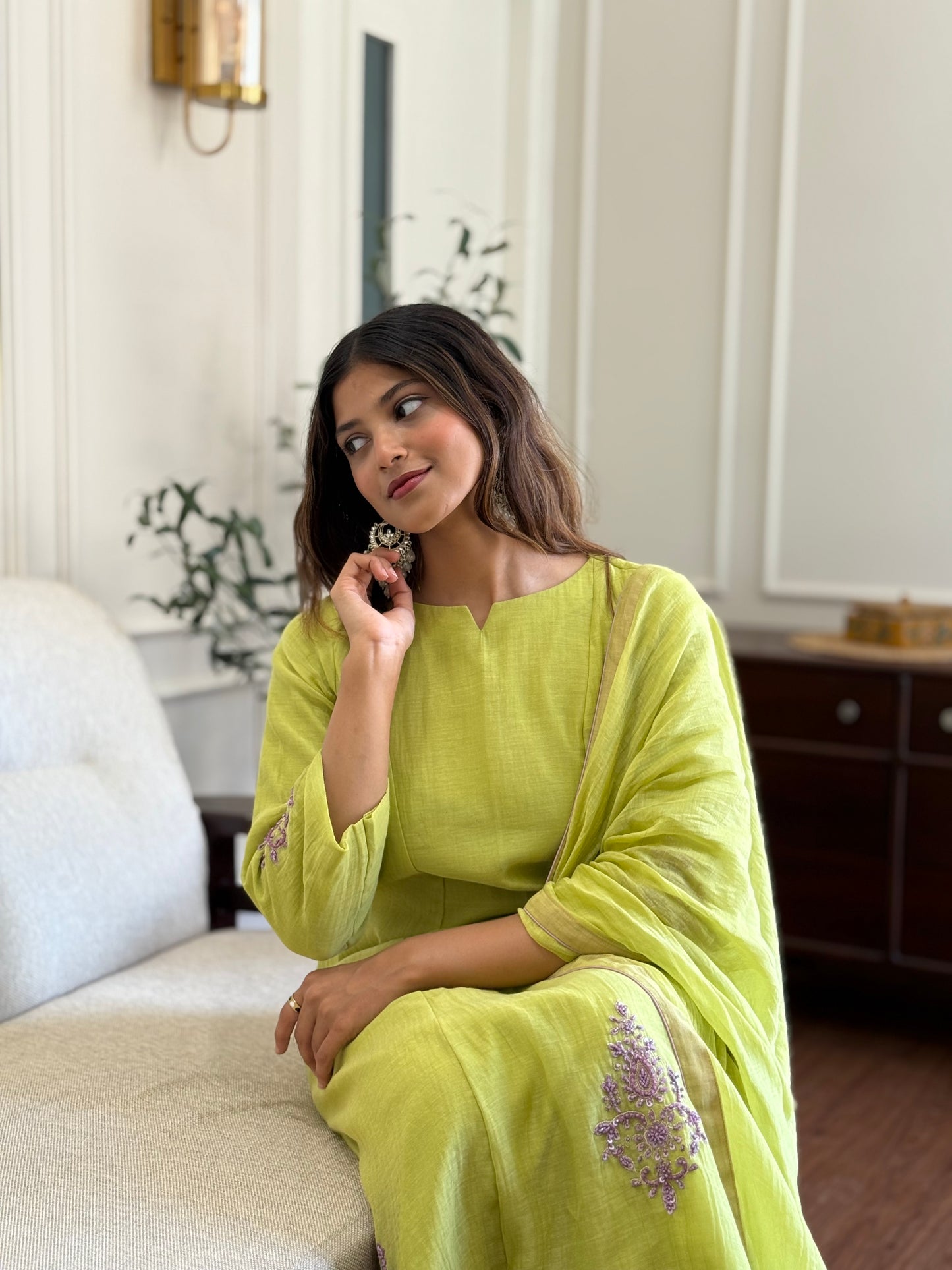 ZU25X231- GREEN CHANDERY