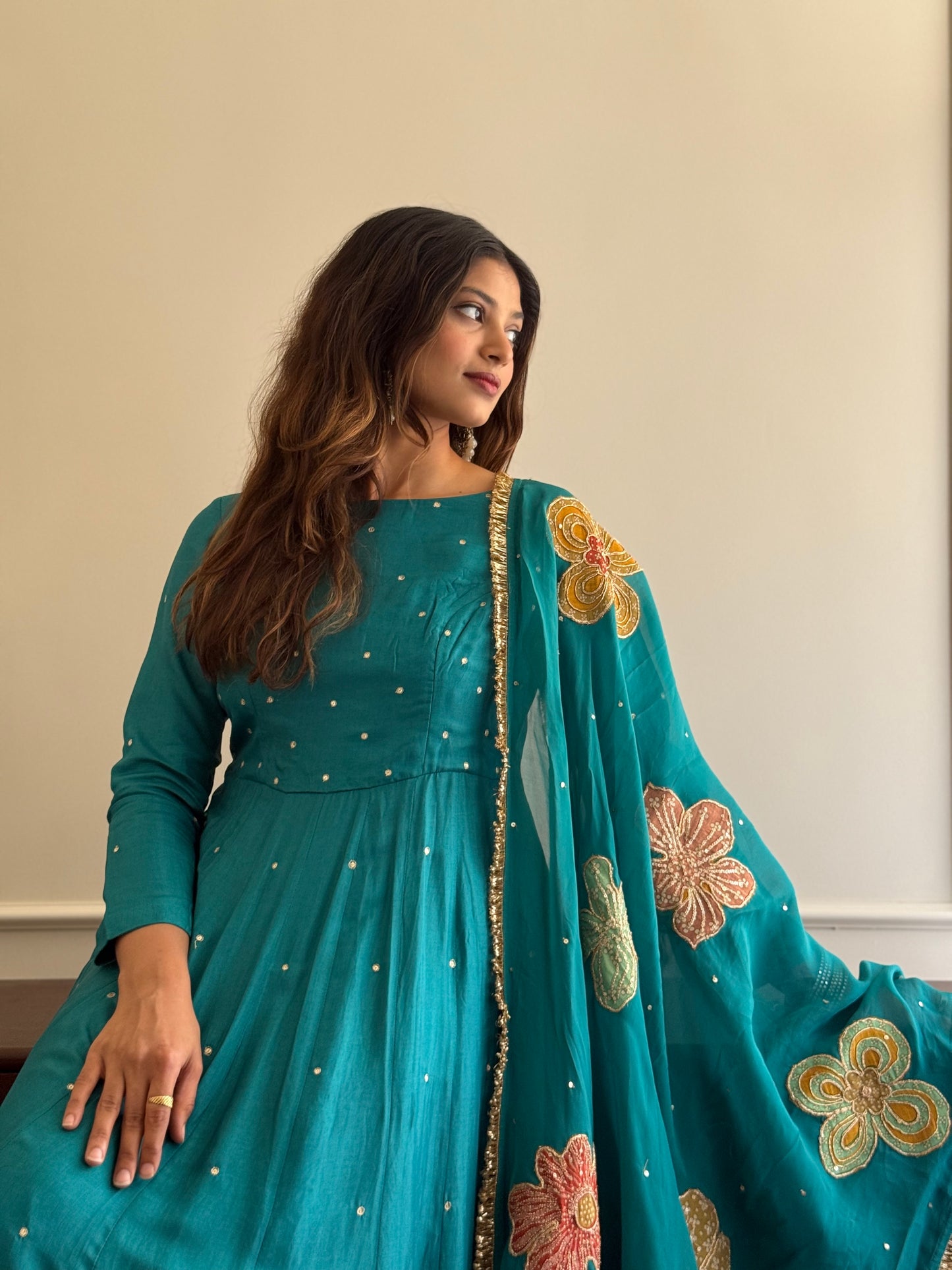 ZU25X232- PANEL TEAL EMB