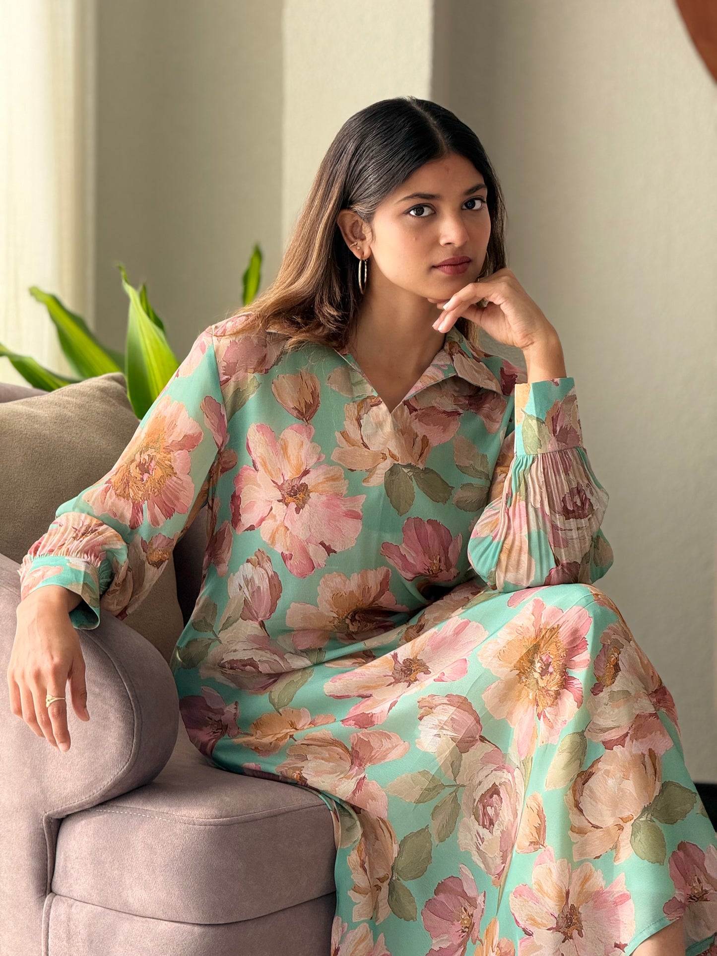 ZU25X304-CRAPE SILK PRINTED