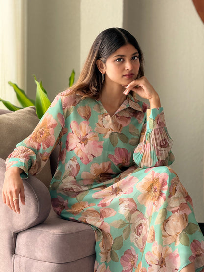ZU25X304-CRAPE SILK PRINTED