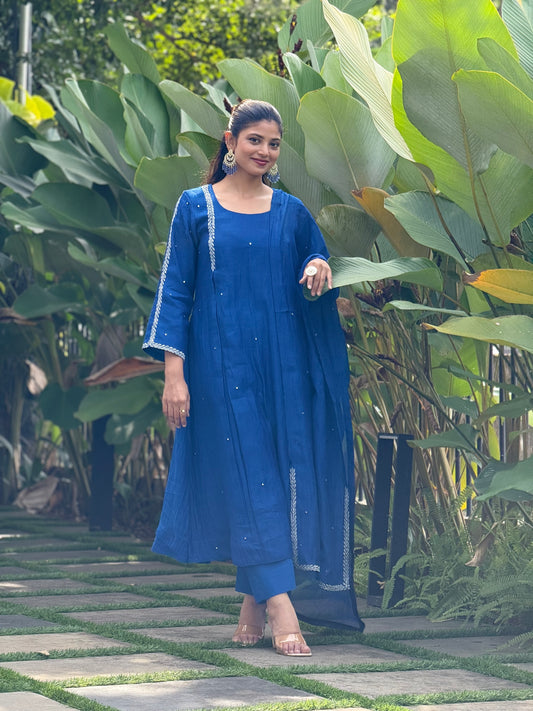 ZU25X240- ROYAL BLUE CHANDERY