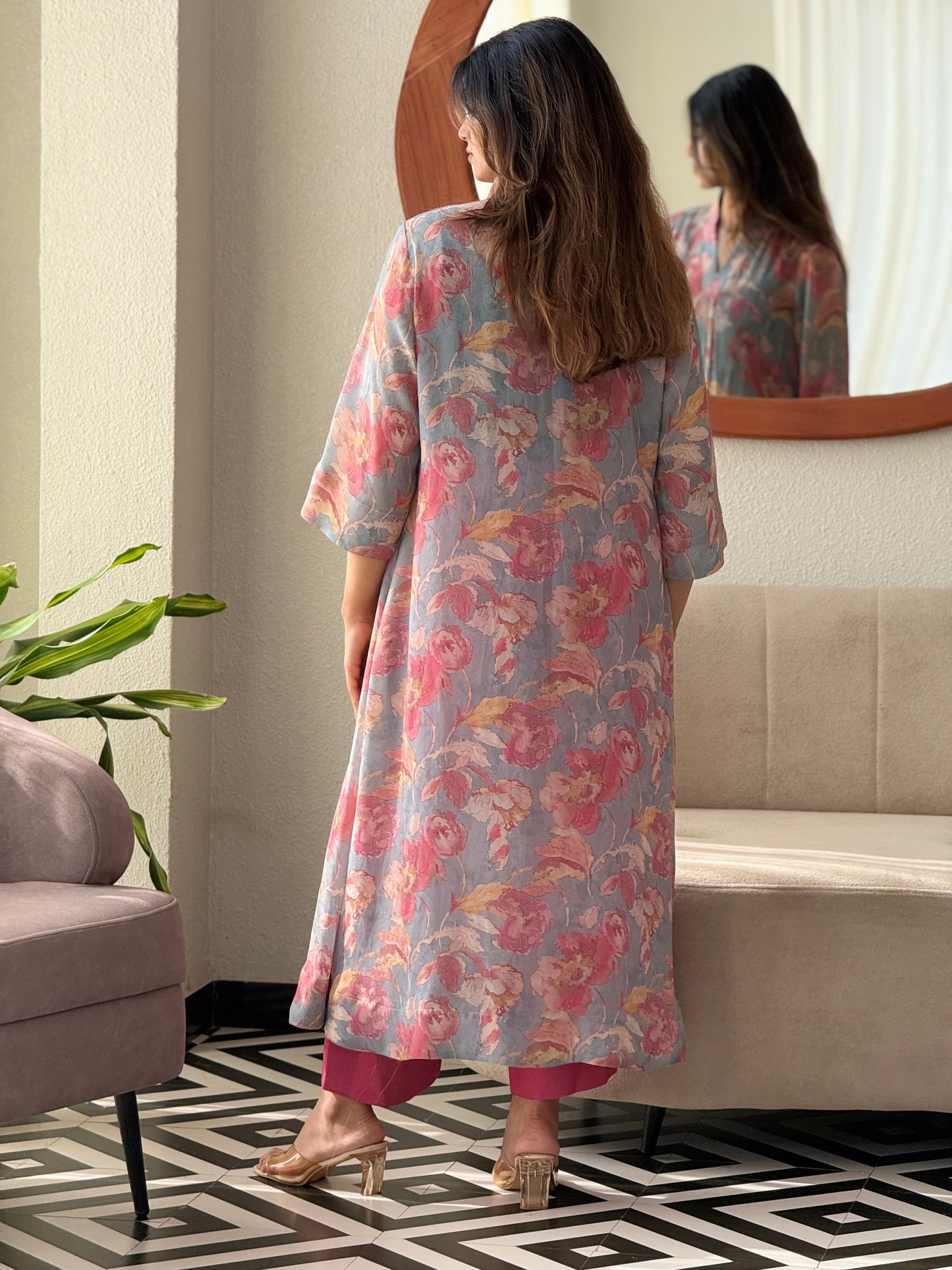 ZU25X301-CRAPE SILK PRINTED