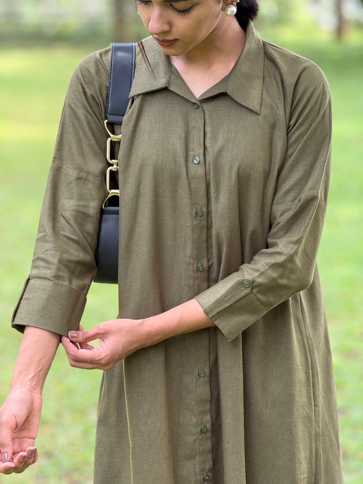 ZU25X369- LINEN KAFTAN