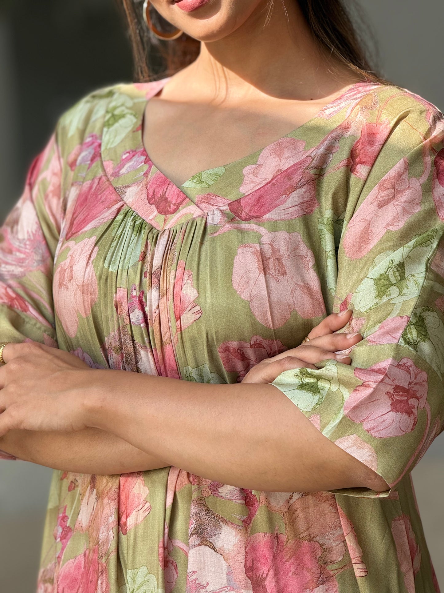 ZU25X299-MUSLIN SILK PRINTED