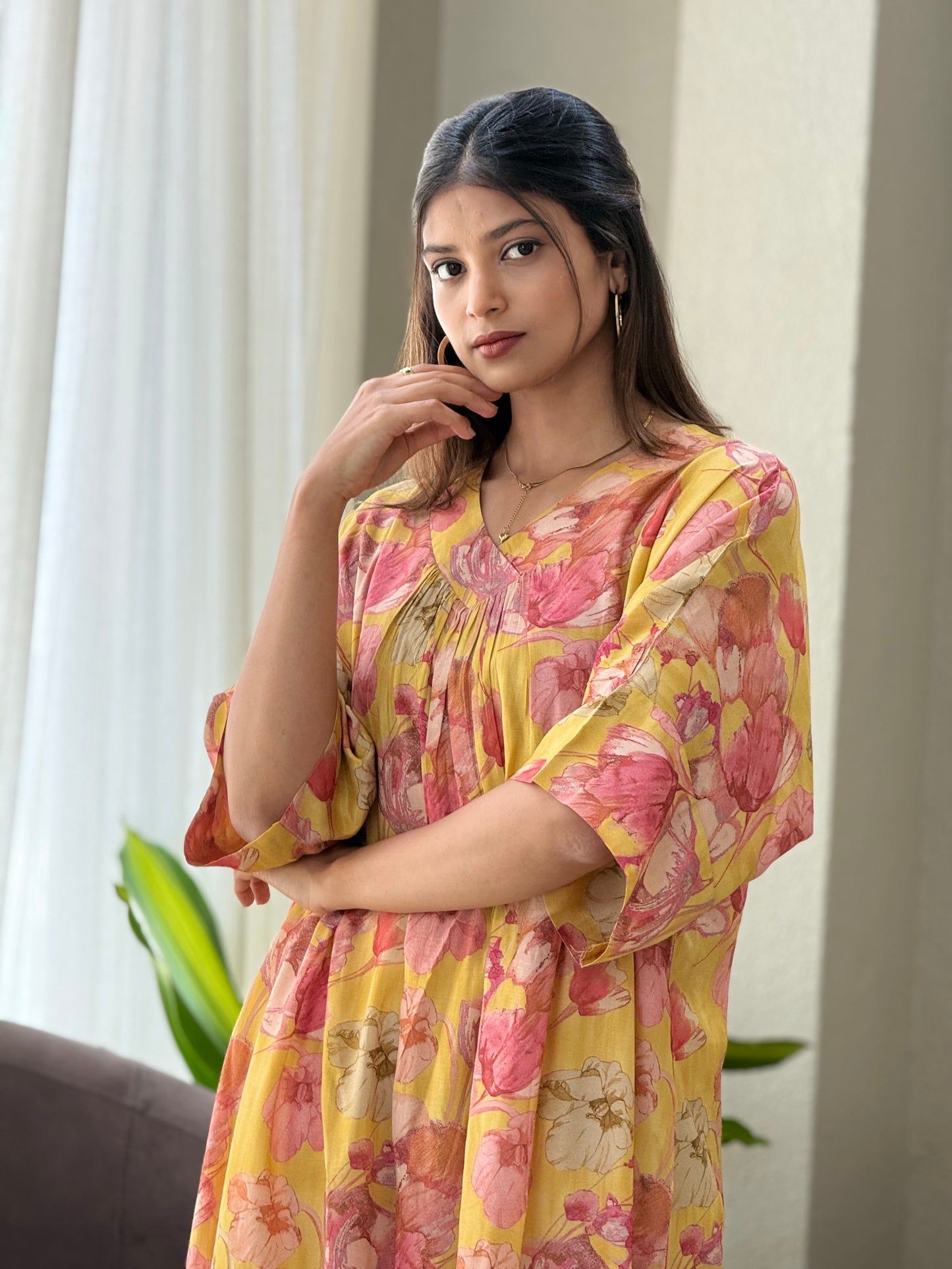 ZU25X327-CRAPE SILK PRINTED