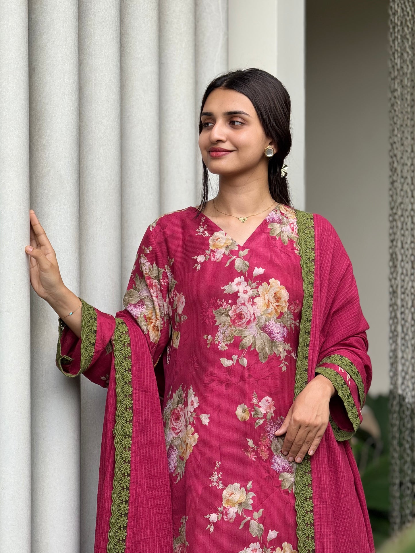 ZU25X254- MUSLIN MEROON