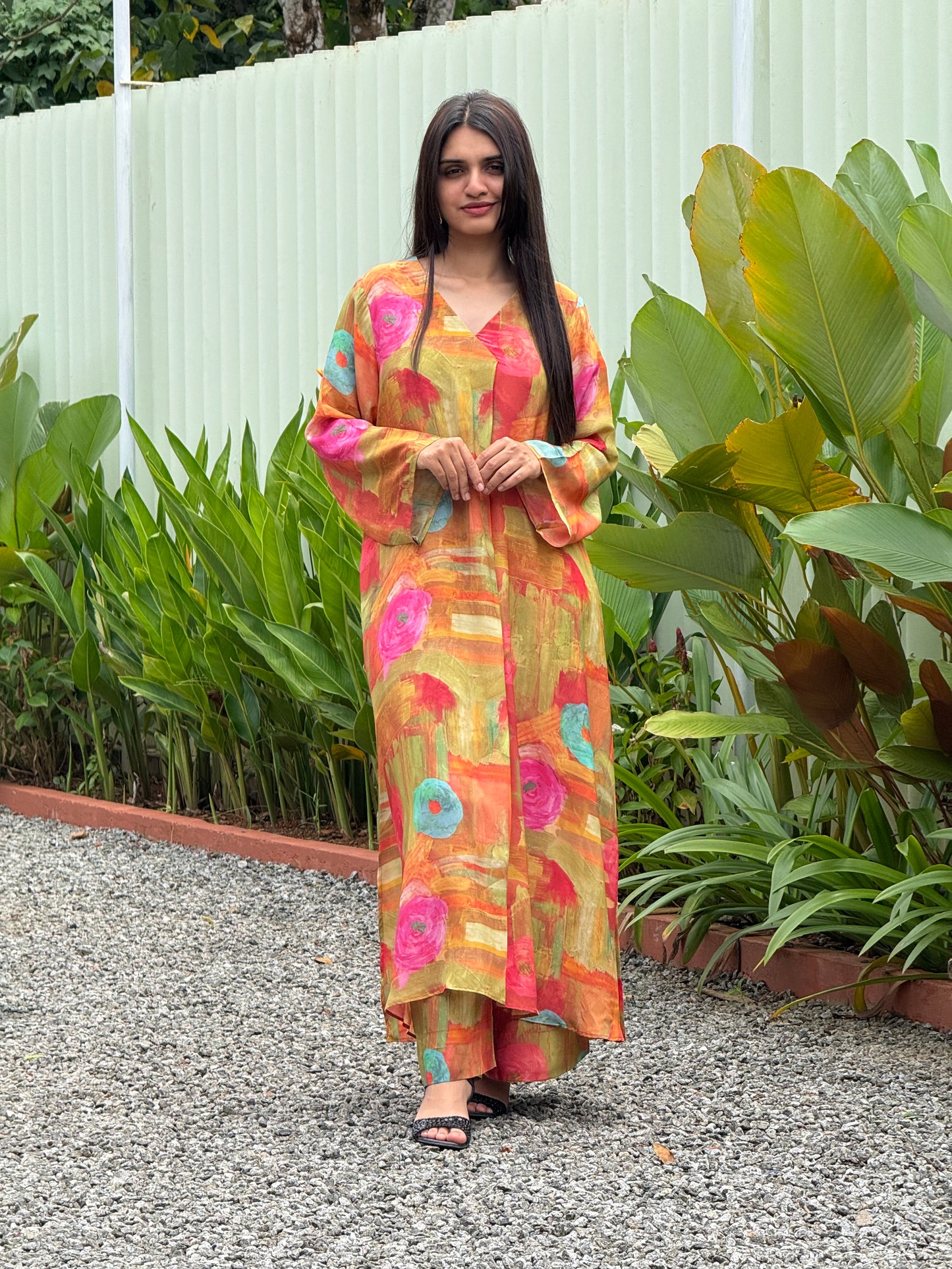 ZU25X396-CRAPE SILK PRINTED
