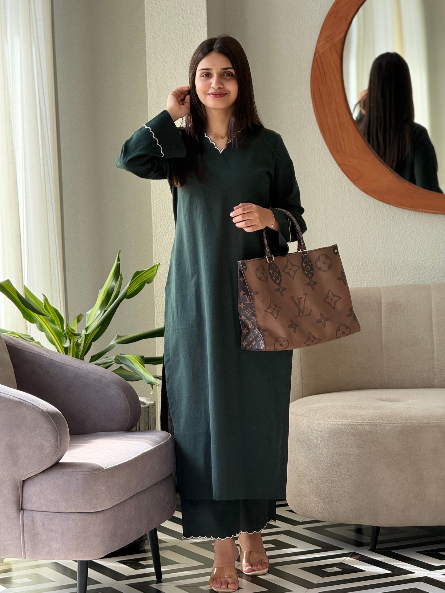 ZU25X276- BOTTLE GREEN FLEX