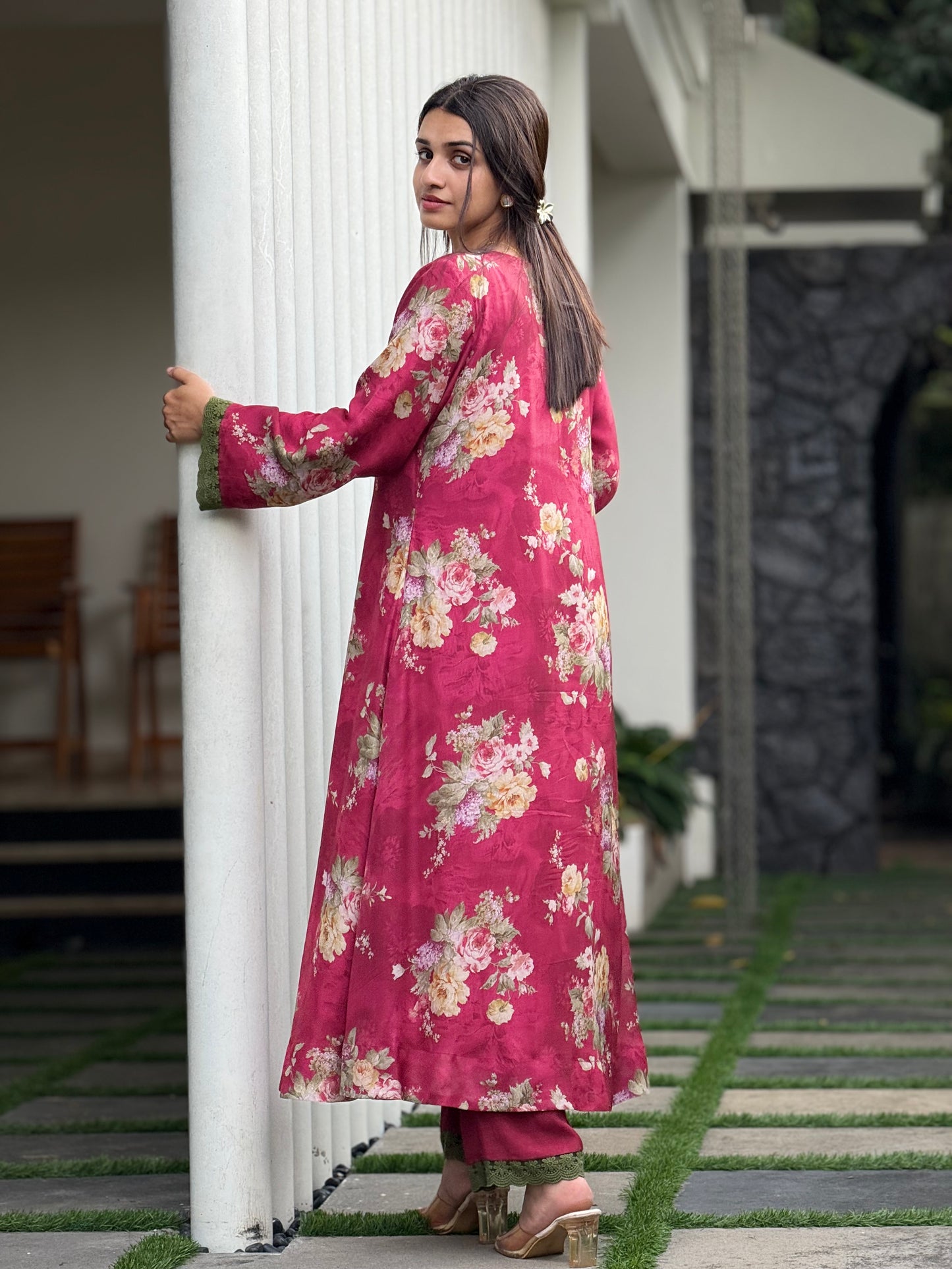 ZU25X254- MUSLIN MEROON