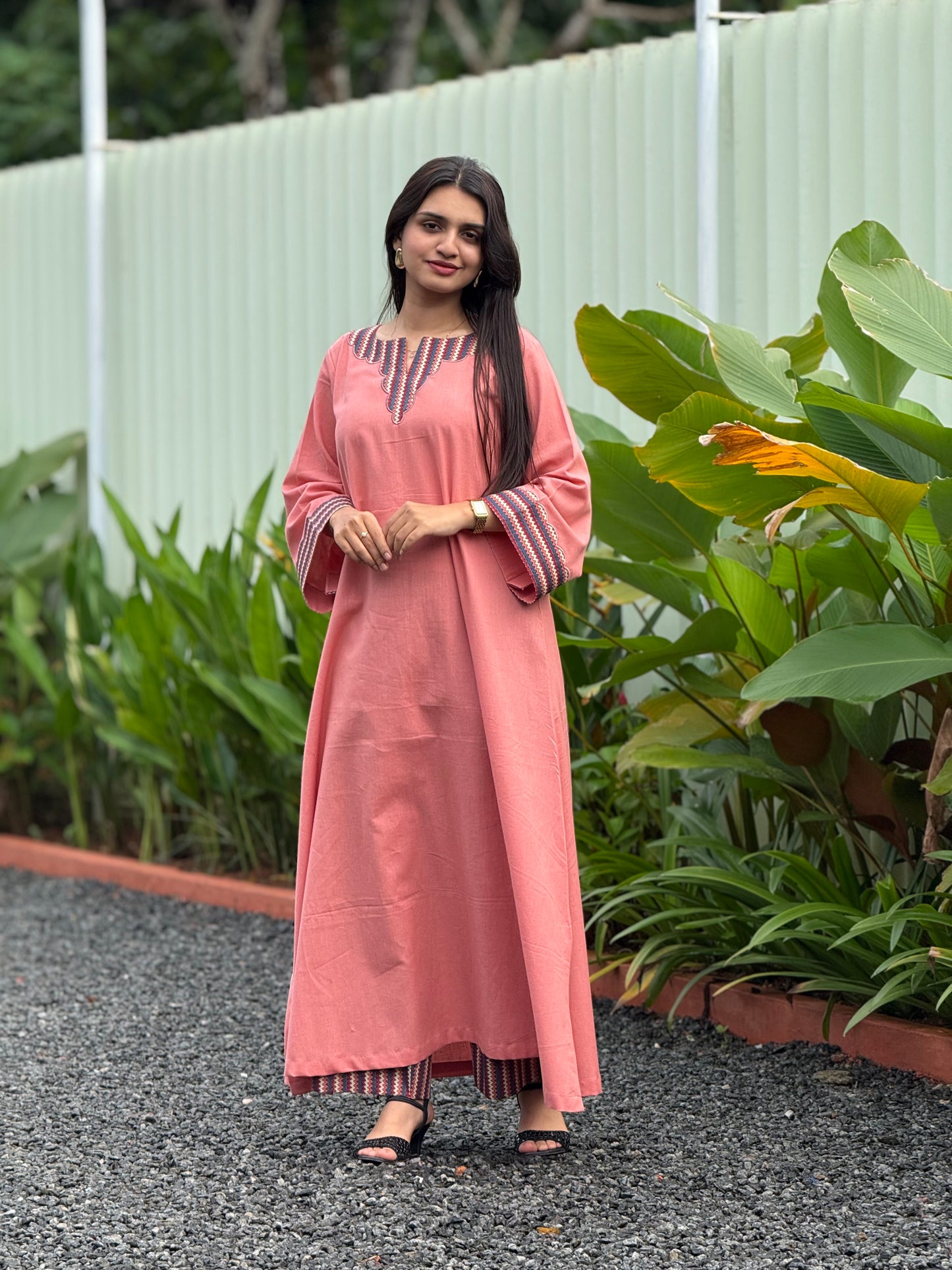 ZU25X387-PEACH FLEX STRIPED