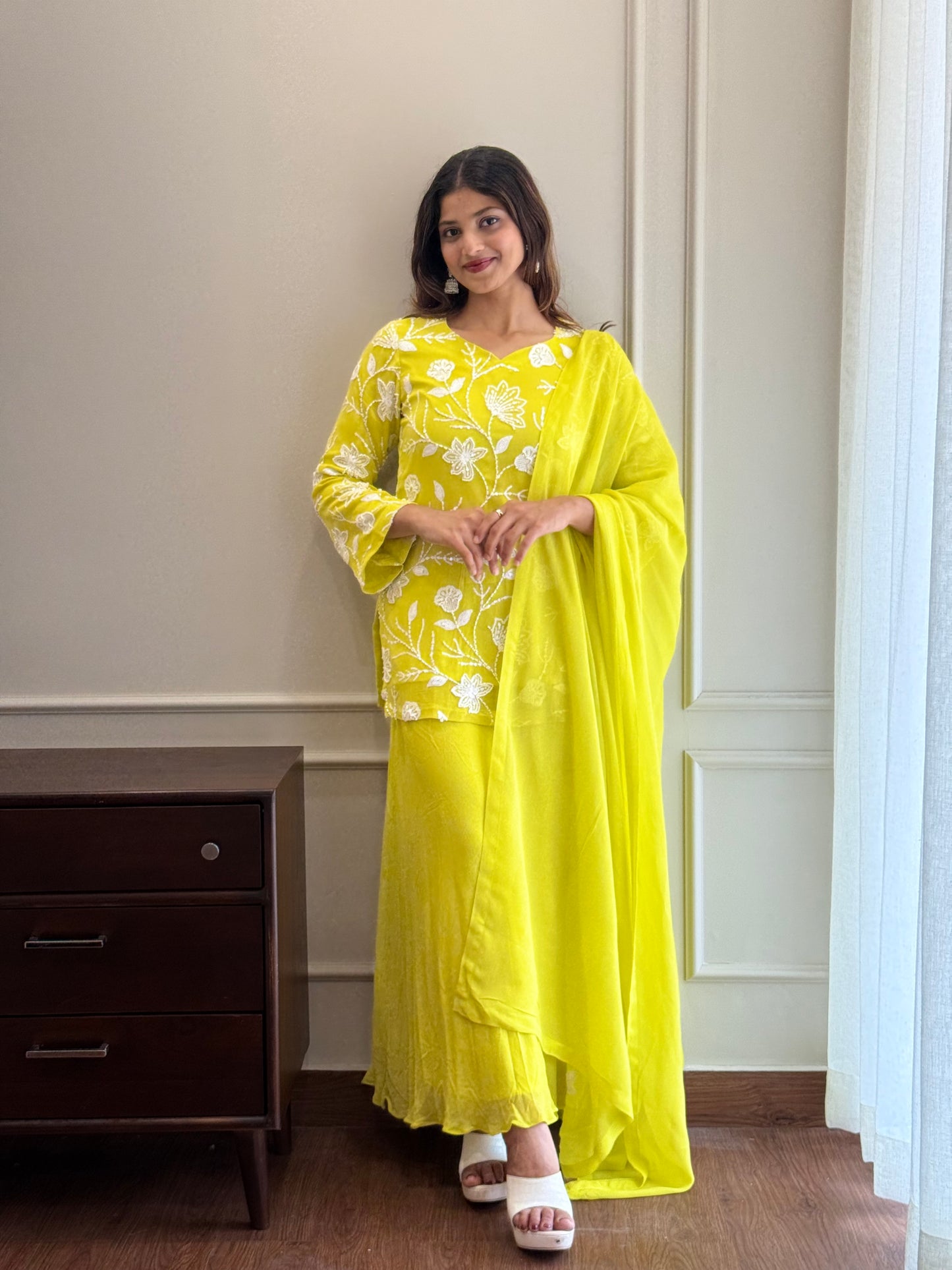 ZU25X235- NEON FLAIRED PLAZO