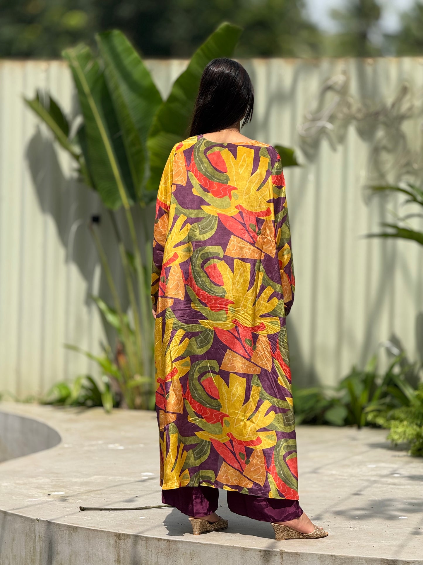 ZU25X402-CRAPE SILK PRINTED