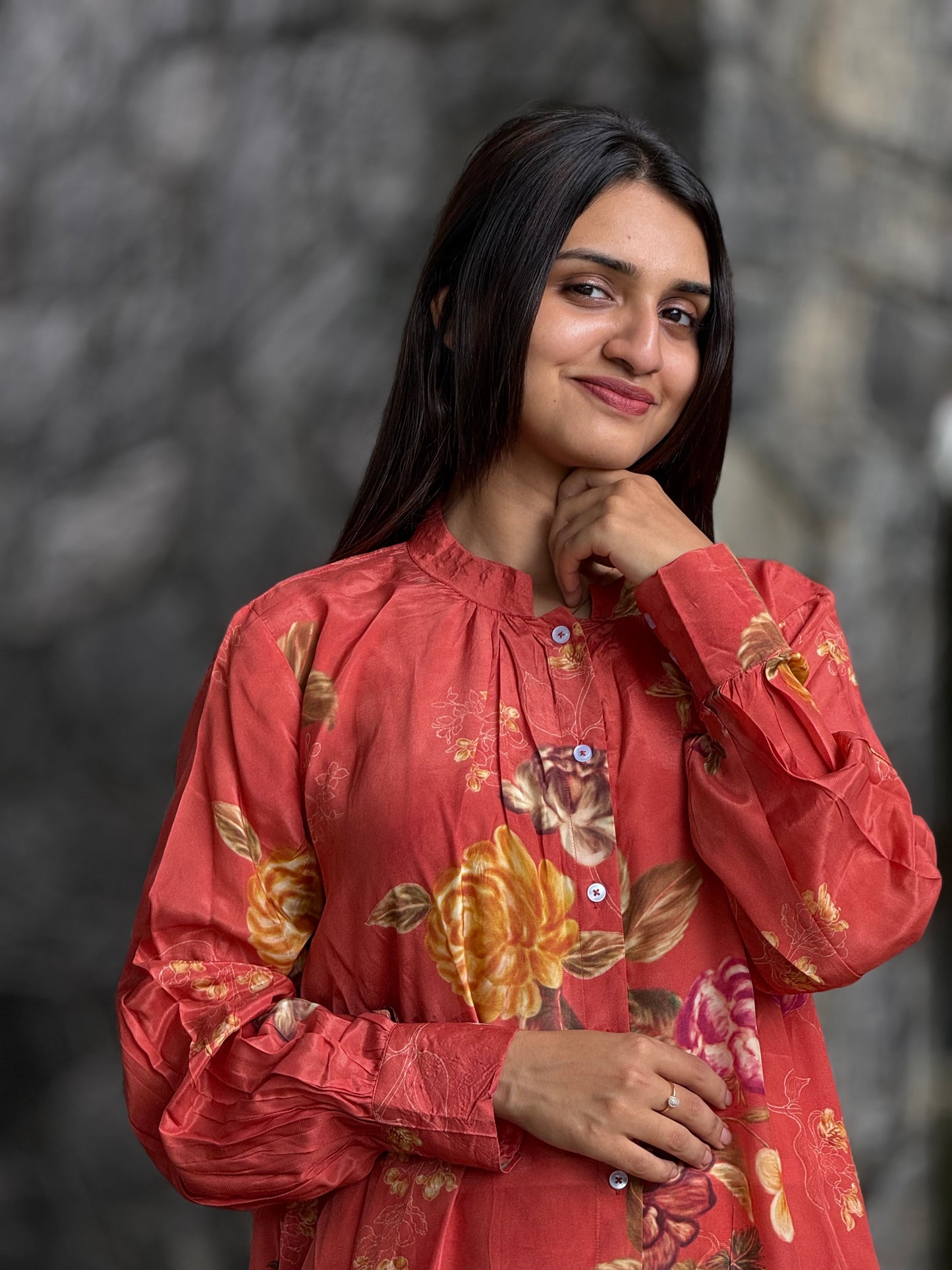 ZU25X403-CRAPE SILK PRINTED