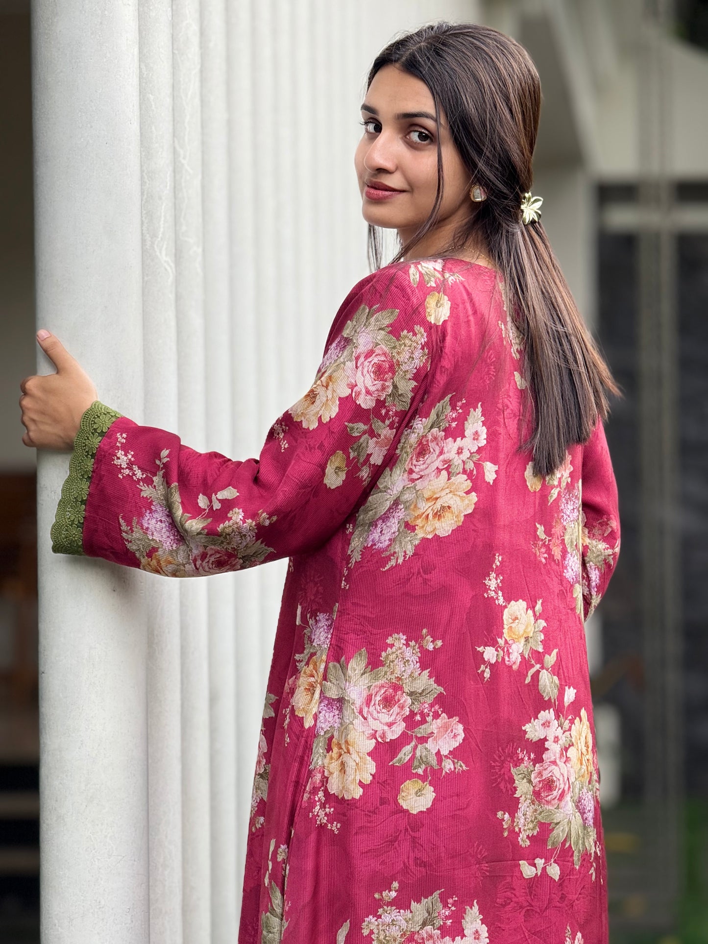 ZU25X254- MUSLIN MEROON