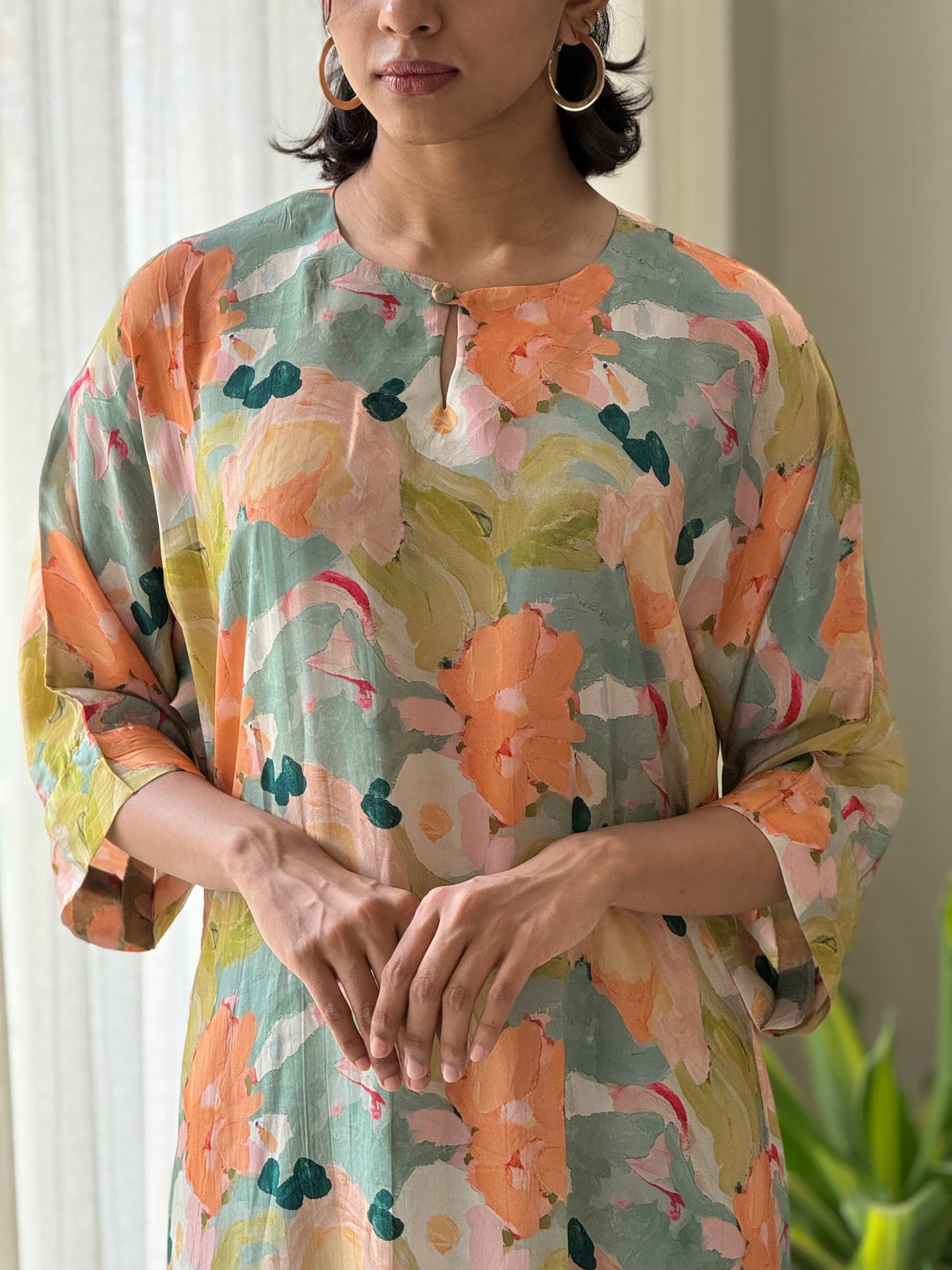 ZU25X352-CRAPE SILK PRINTED