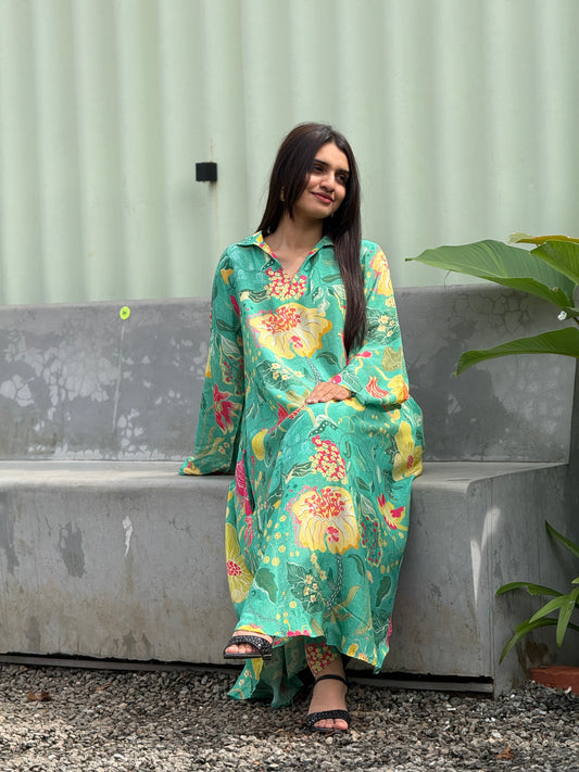 ZU25X397-CRAPE SILK PRINTED