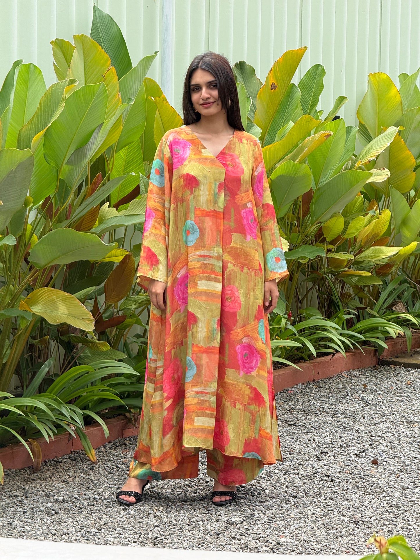 ZU25X396-CRAPE SILK PRINTED