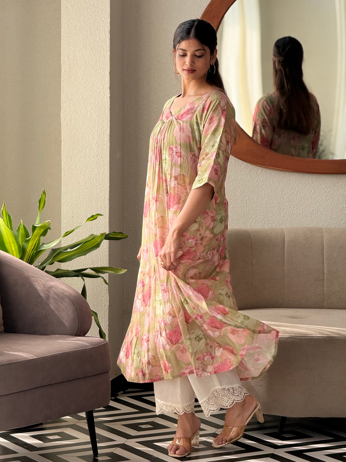 ZU25X299-MUSLIN SILK PRINTED