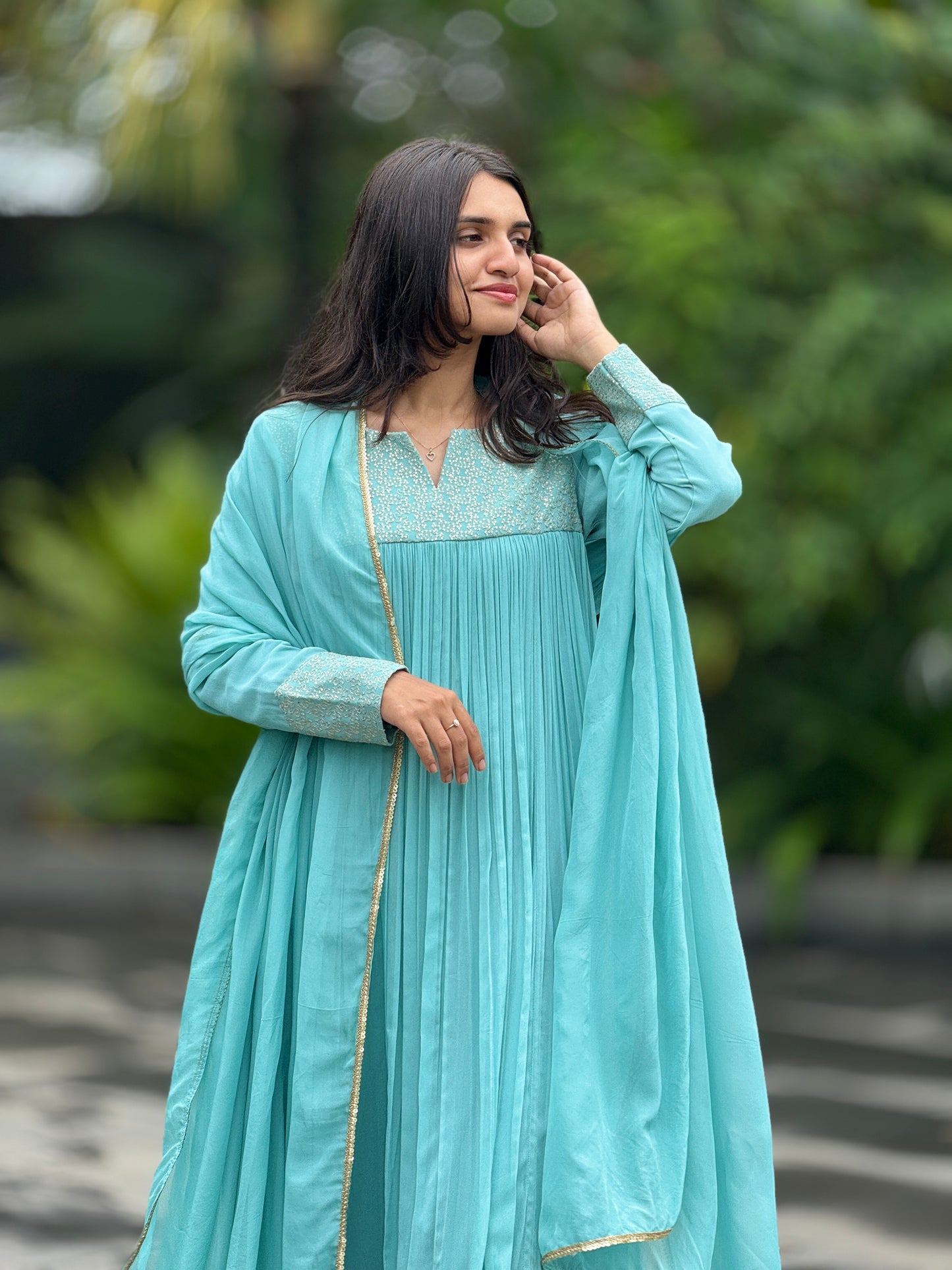 ZU25X168- SKY GEORGETTE