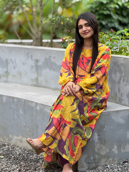 ZU25X402-CRAPE SILK PRINTED