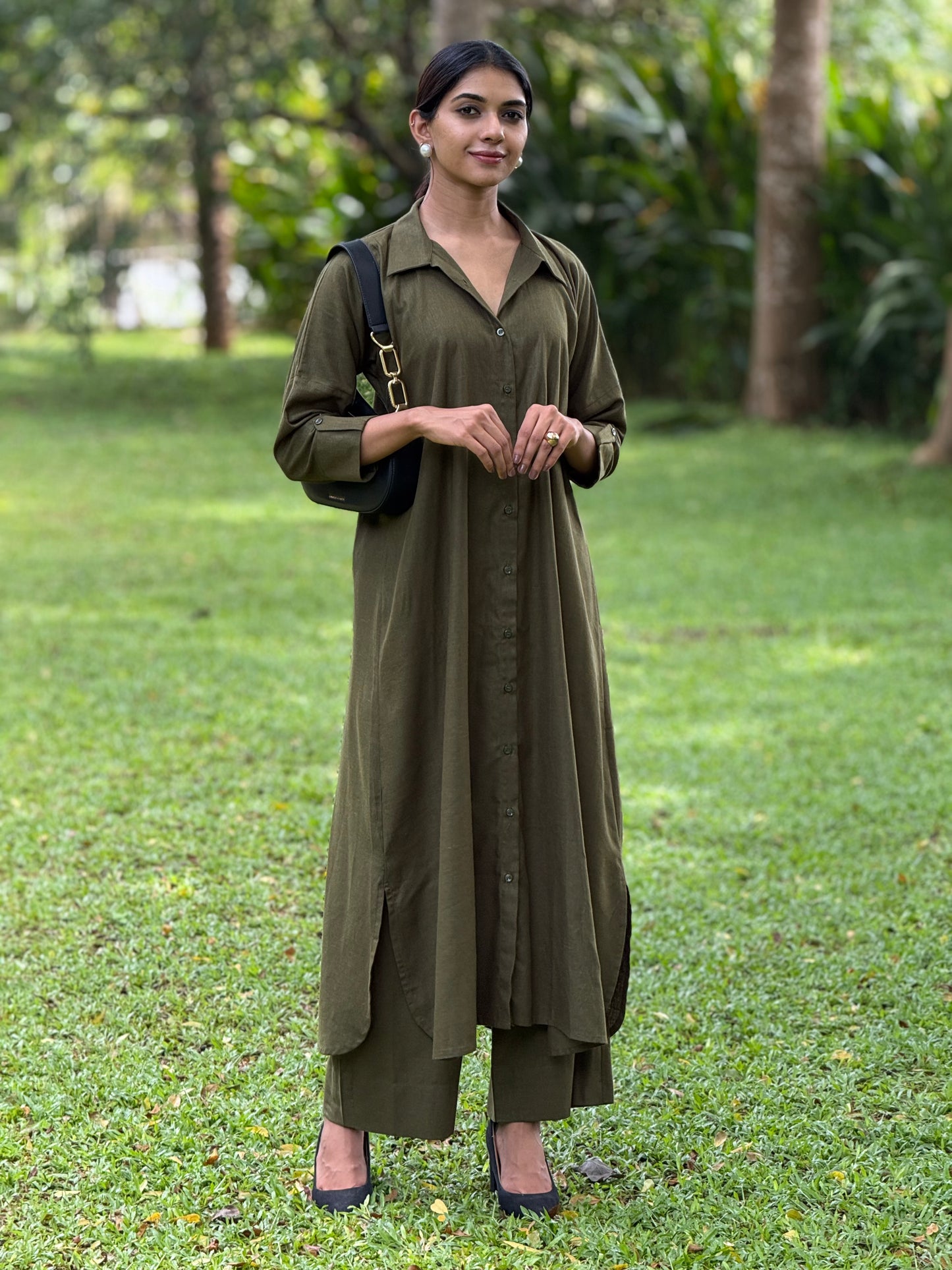 ZU25X369- LINEN KAFTAN