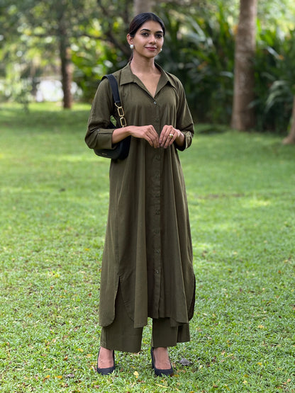 ZU25X369- LINEN KAFTAN