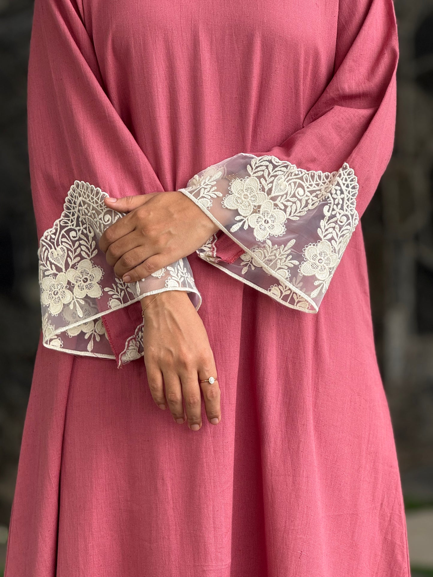 ZU25X386-Blush Lace Co-ord