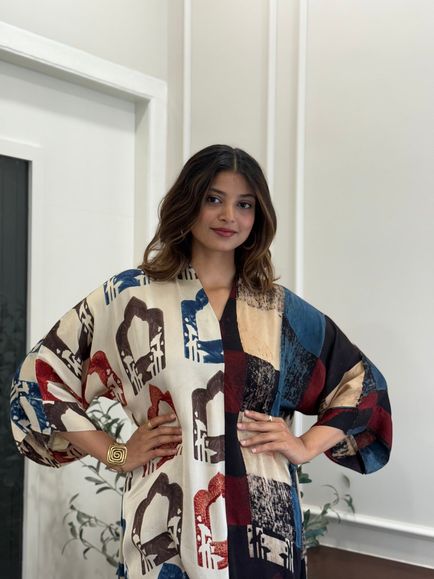 ZU25X214- MODAL KAFTAN