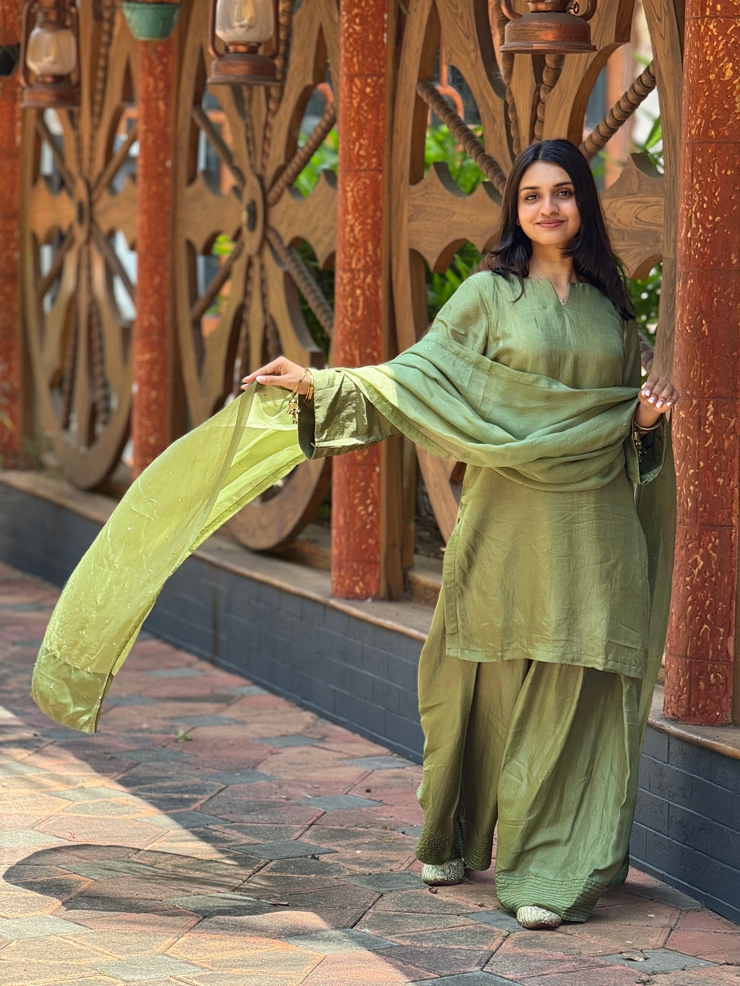 ZU25X197- FARSHI OLIVEGREEN