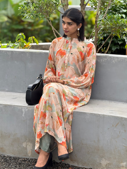 ZU25X360-CRAPE SILK PRINTED