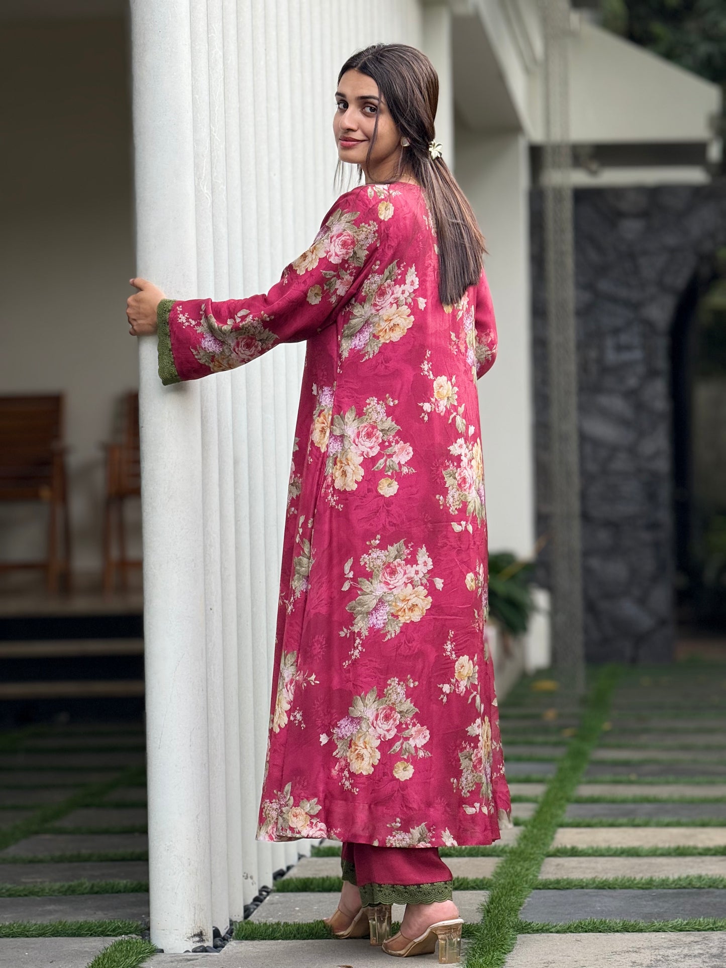 ZU25X254- MUSLIN MEROON