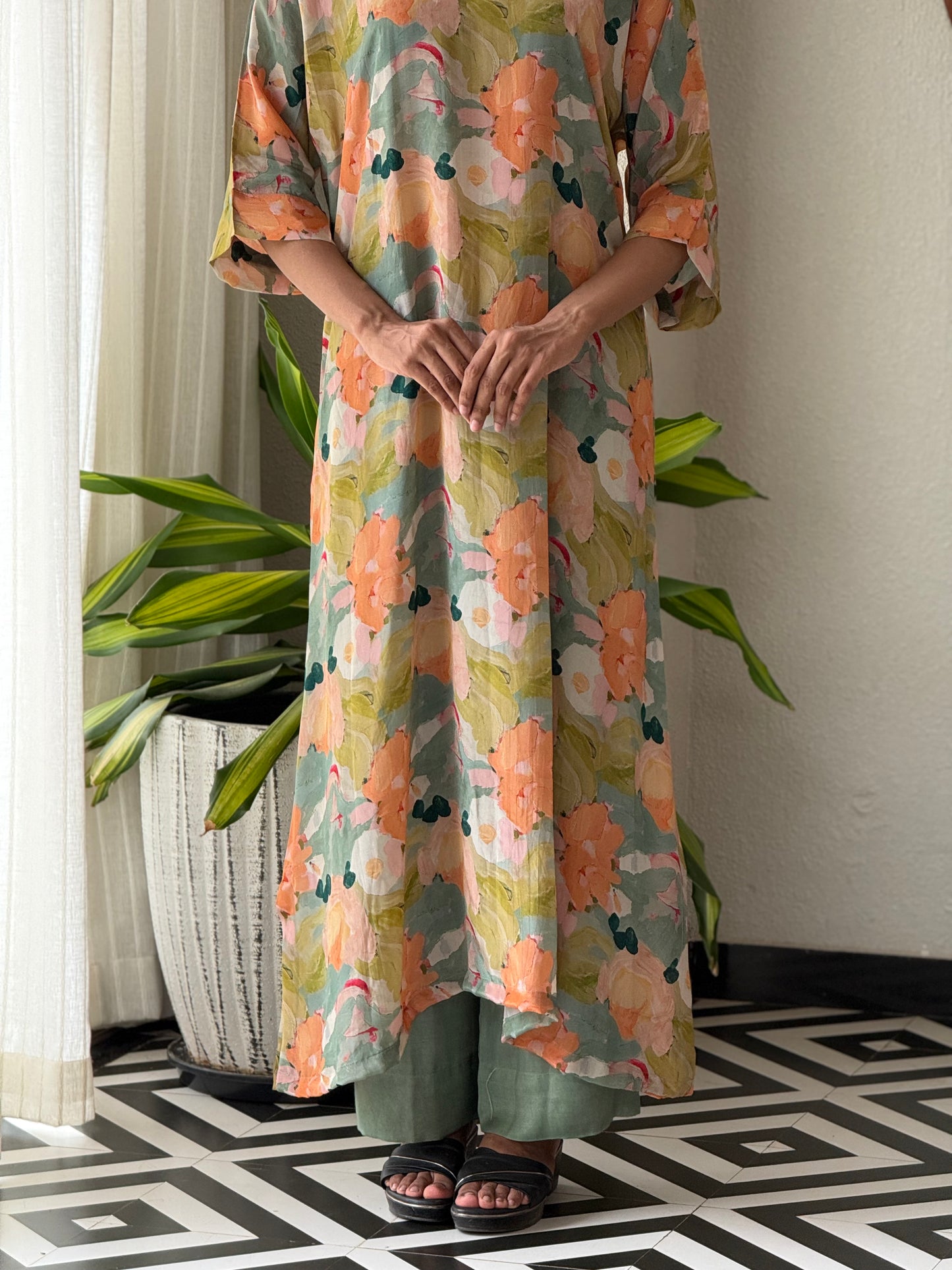 ZU25X352-CRAPE SILK PRINTED